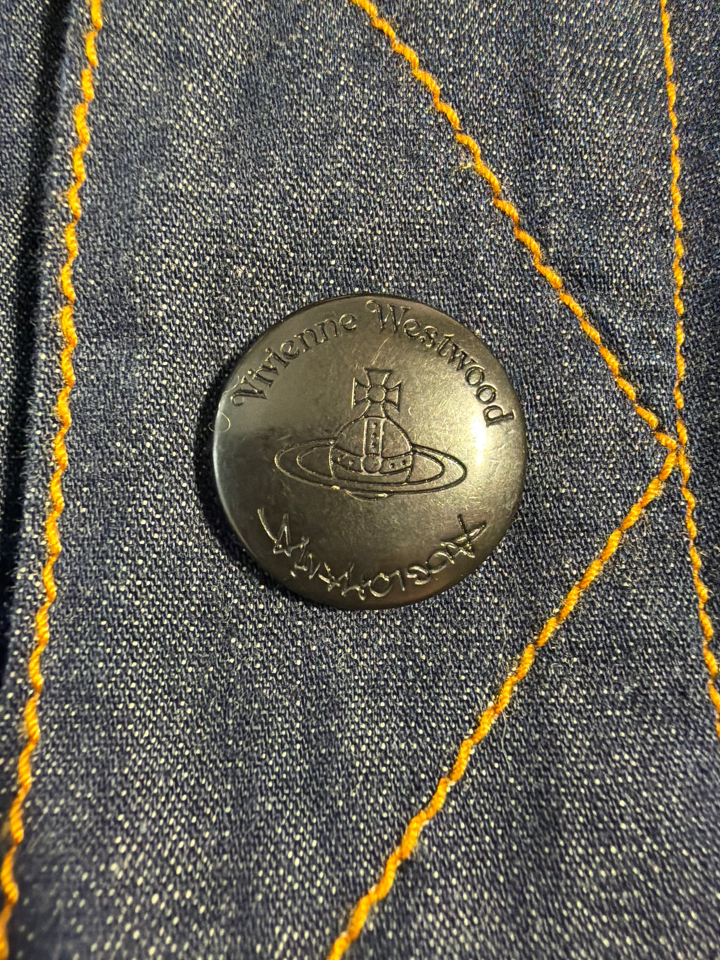 Vivienne Westwood Anglomania “Who Are Our Rulers?” Denim Jacket