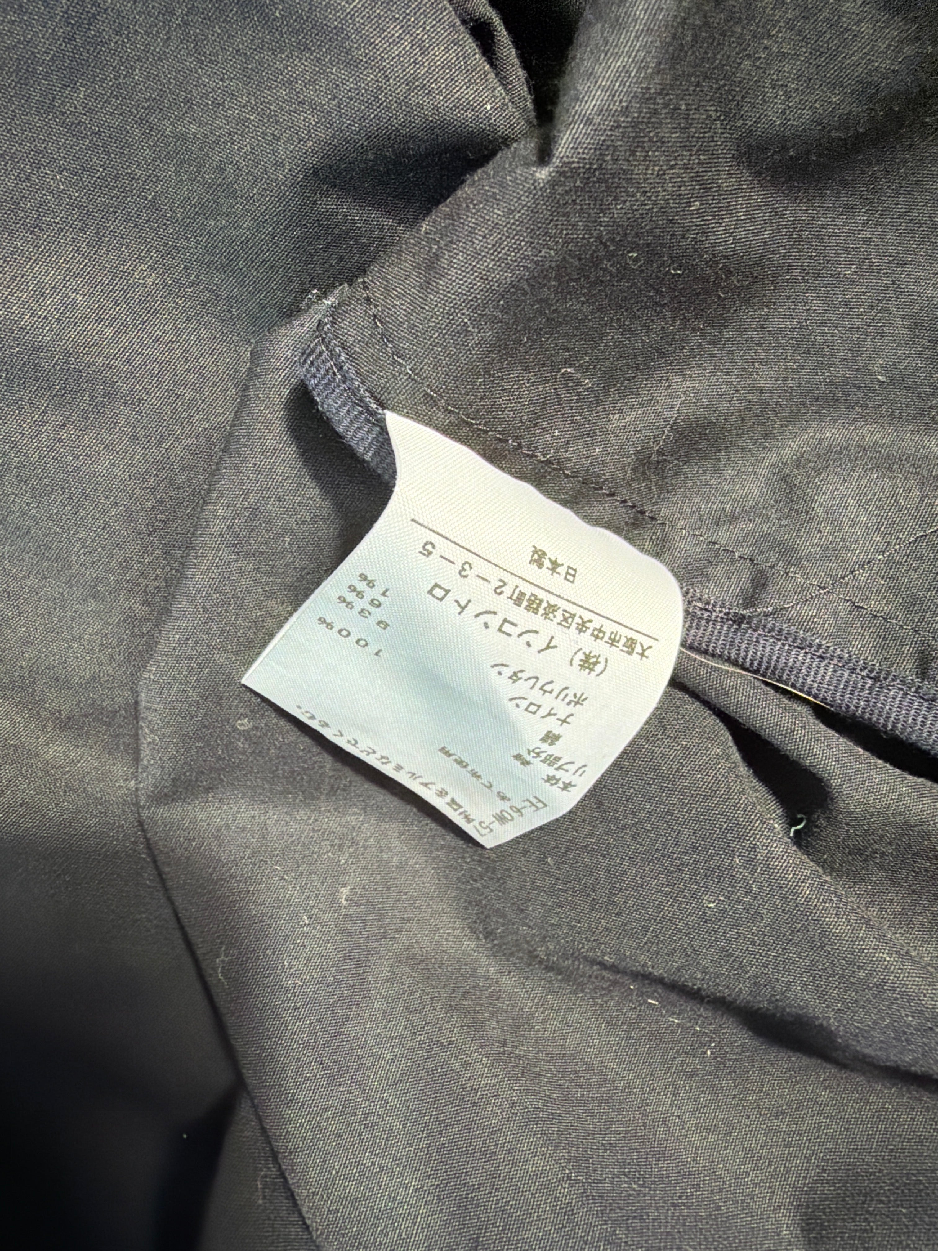 Vivienne Westwood Anglomania Japan Navy Jacquard Puff Sleeve Blouson Jacket