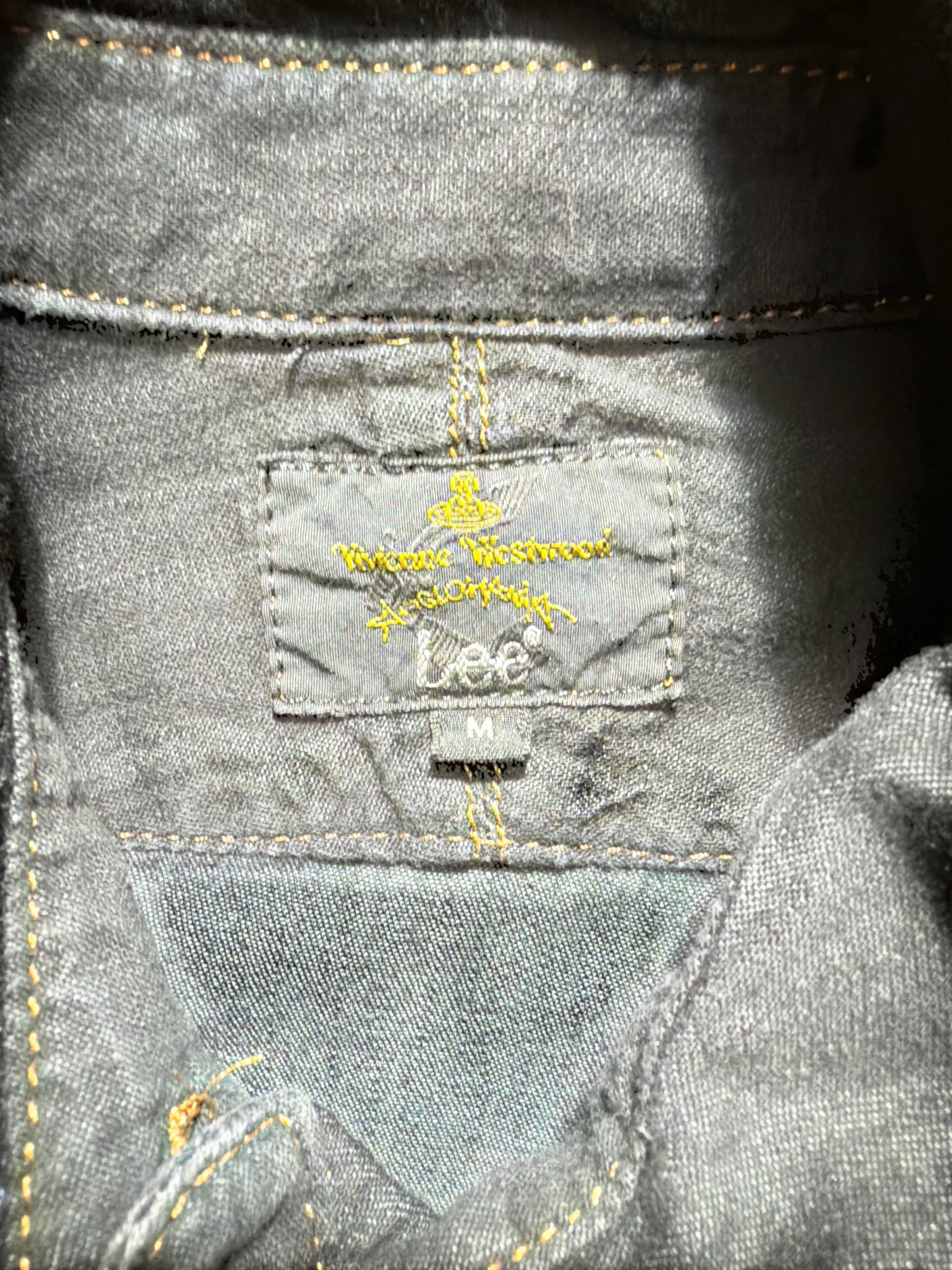 Vivienne Westwood/Lee Drunken Black Denim Shirt Dress