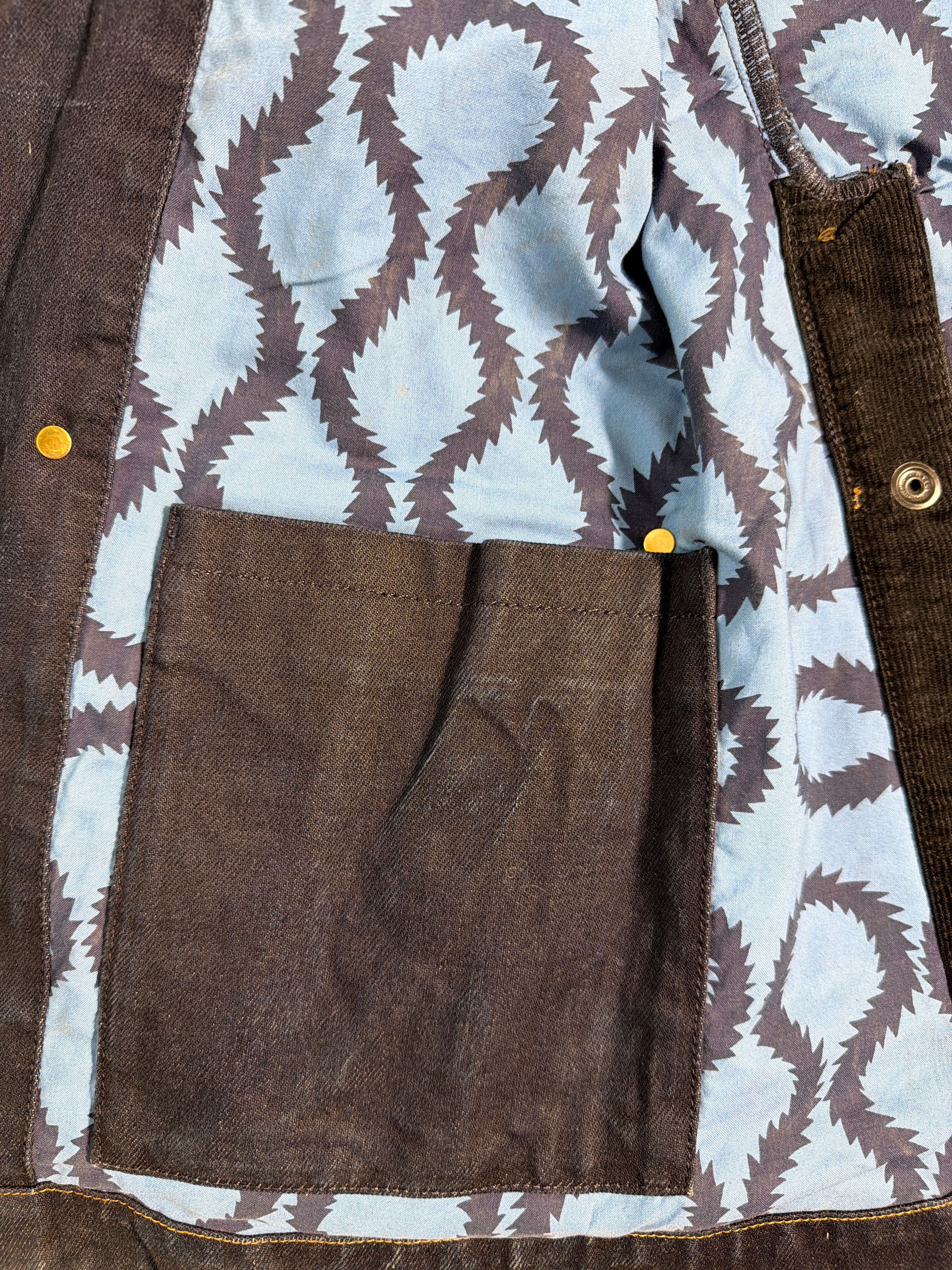 Vivienne Westwood Contrast Corduroy Panel Denim Field Jacket