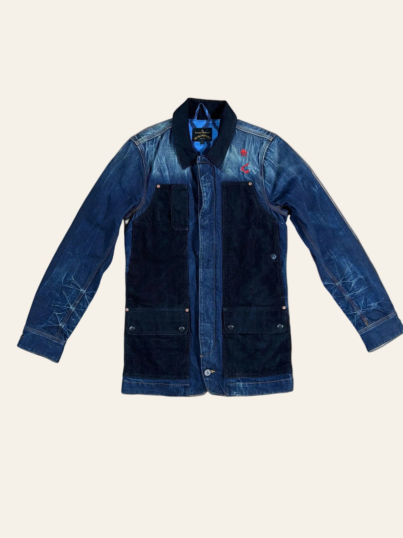 Vivienne Westwood Contrast Corduroy Panel Denim Field Jacket