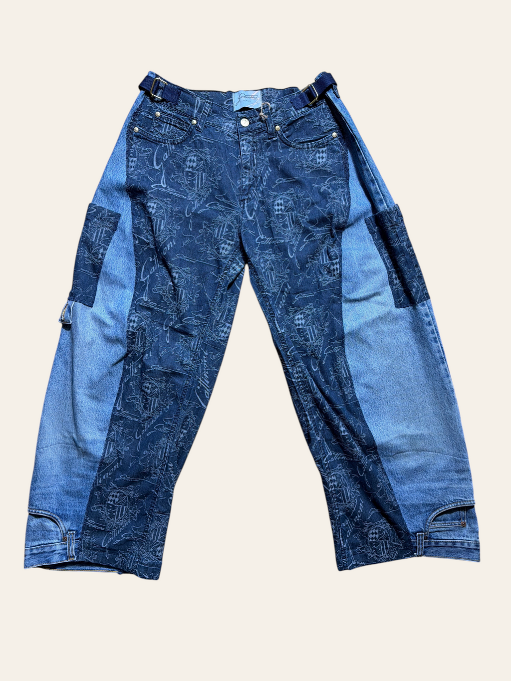 Lolly & Lotus Freedom Reworked Panelled Denim Trousers