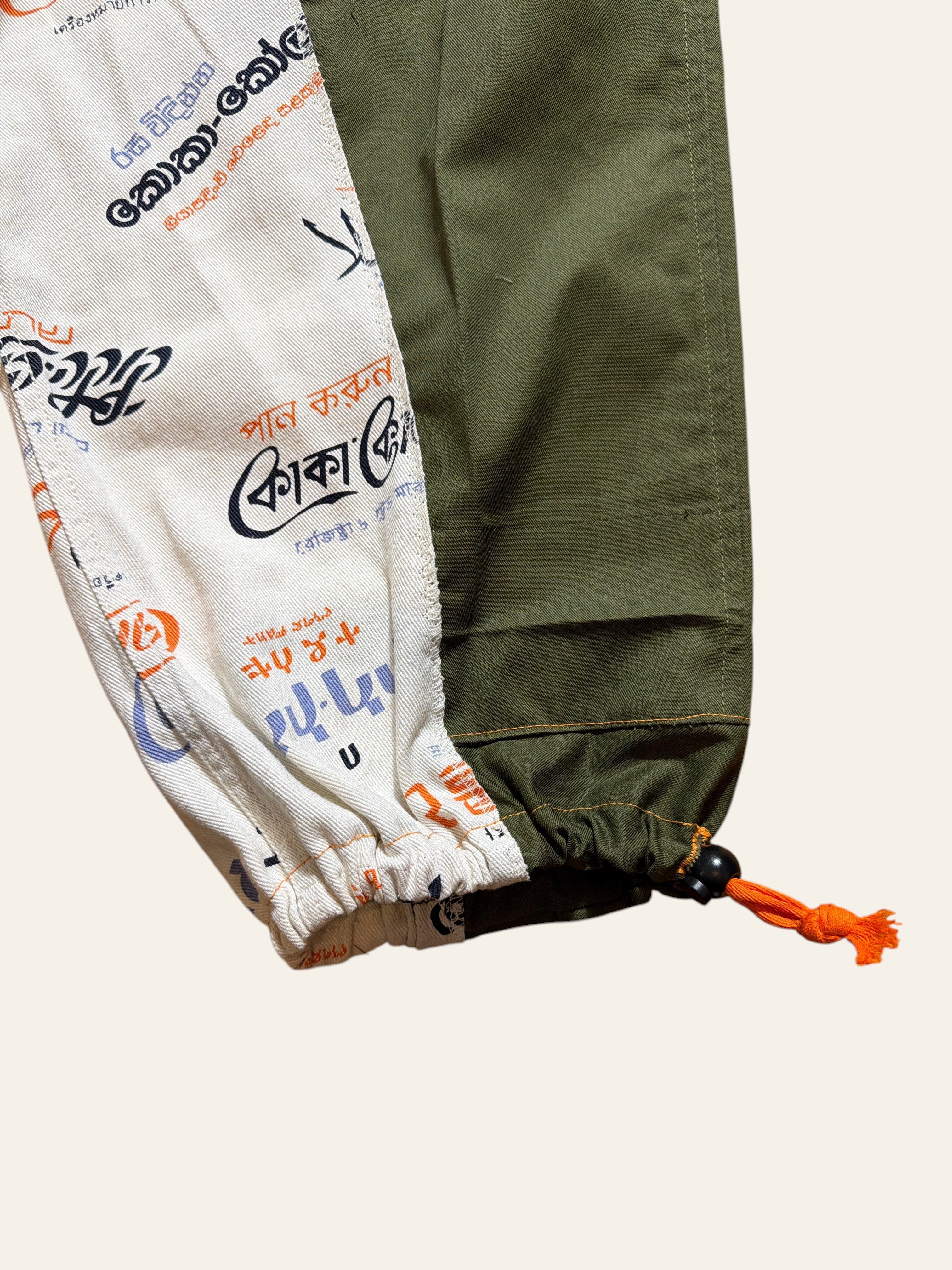 Lolly & Lotus Freedom Reworked Cola Worldwide Cargo trousers