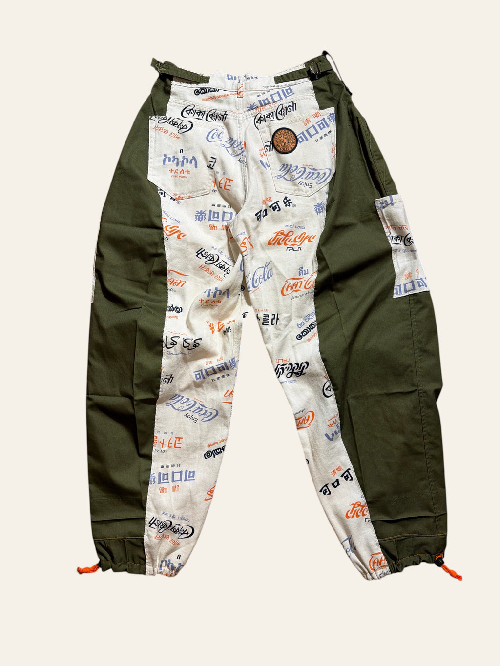 Lolly & Lotus Freedom Reworked Cola Worldwide Cargo trousers