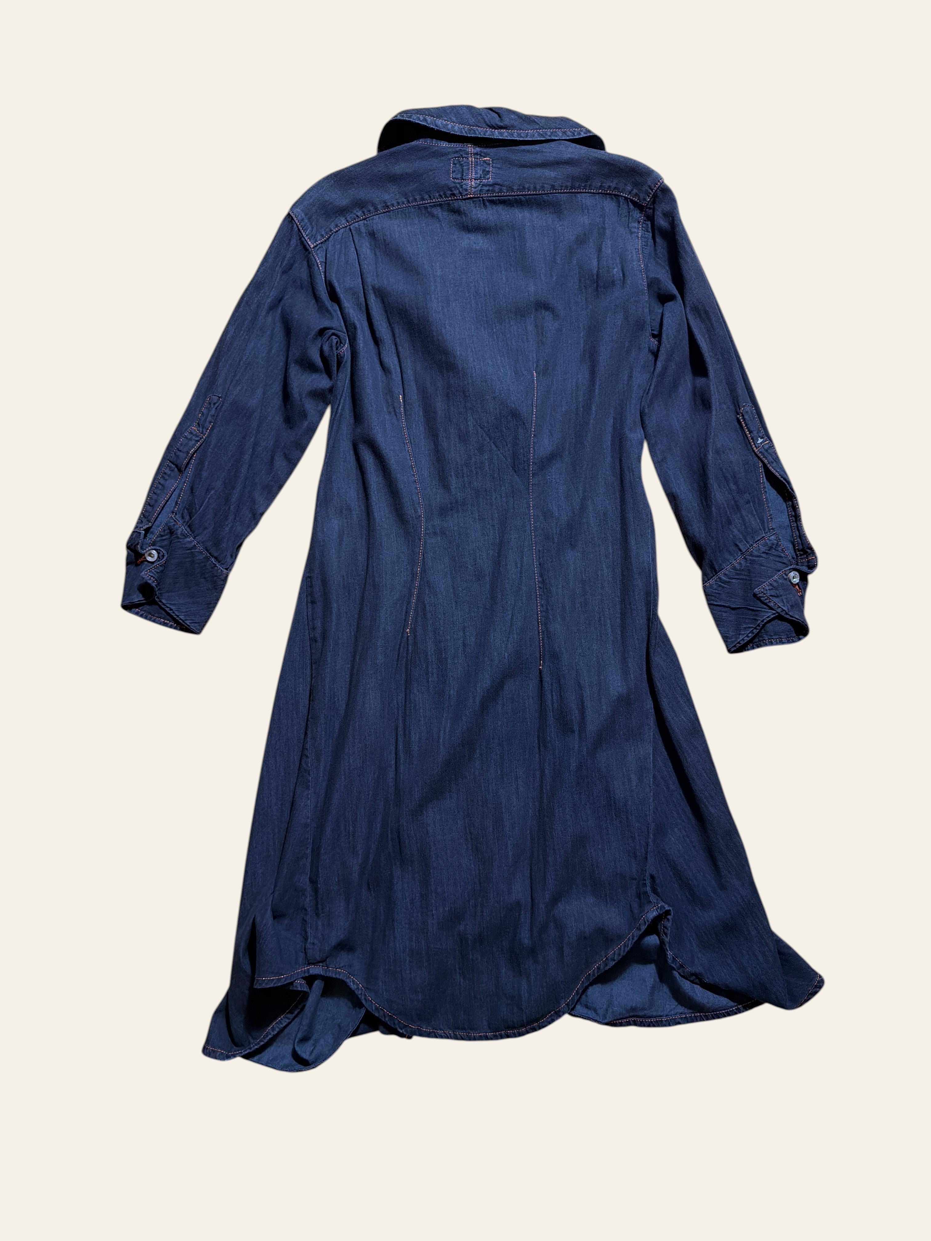 Vivienne Westwood/Lee Drunken Black Denim Shirt Dress