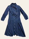Vivienne Westwood/Lee Drunken Black Denim Shirt Dress