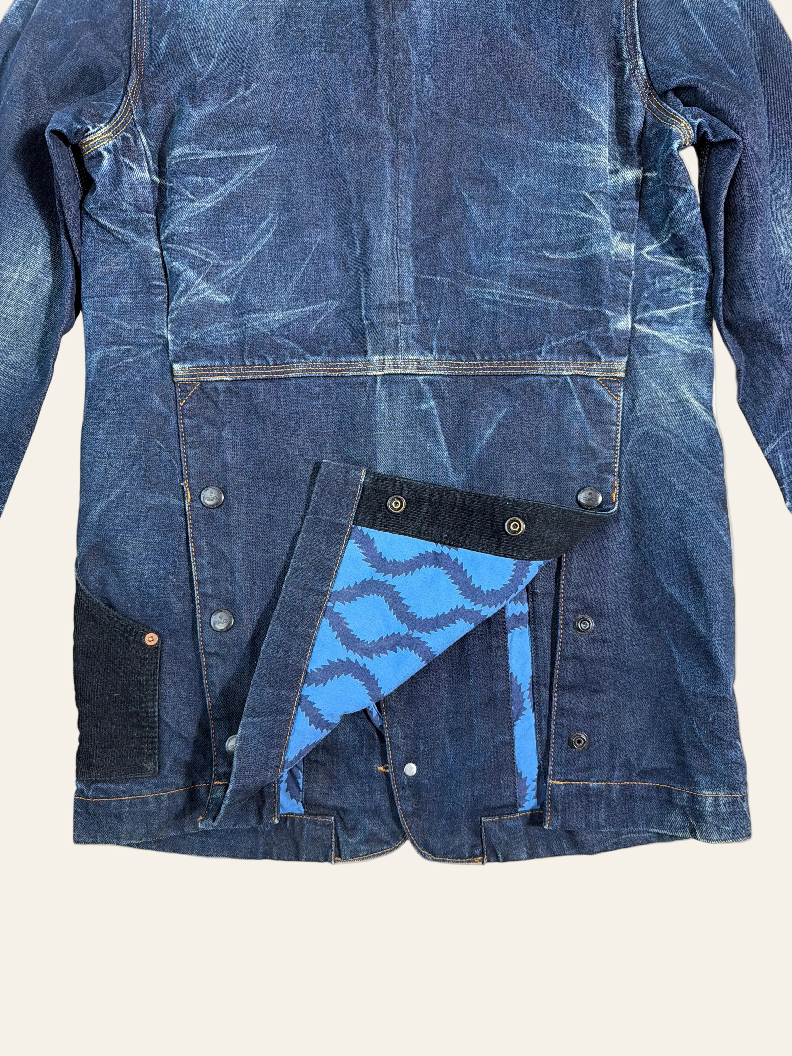 Vivienne Westwood Contrast Corduroy Panel Denim Field Jacket