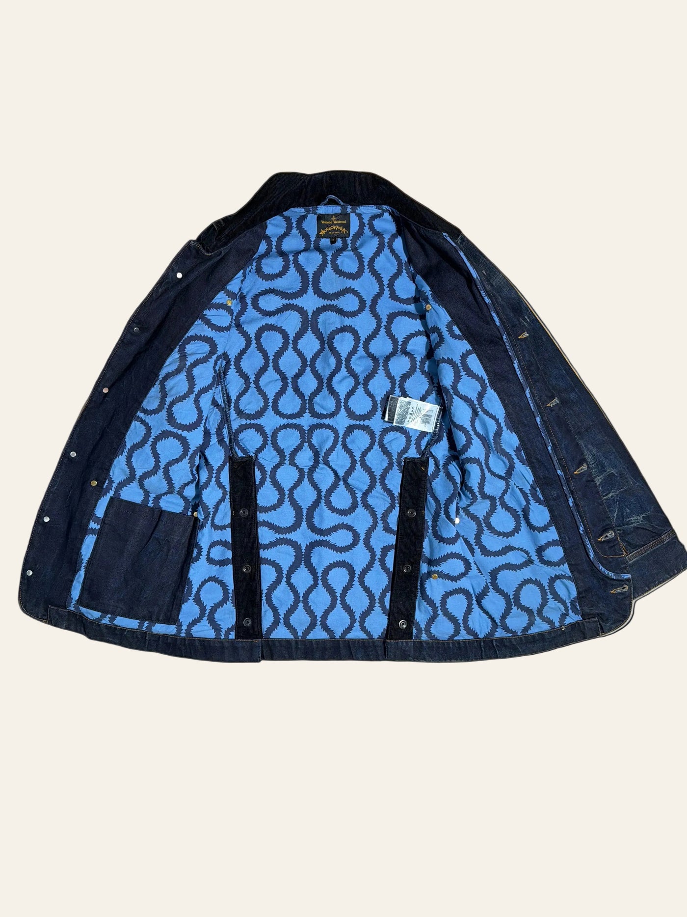 Vivienne Westwood Contrast Corduroy Panel Denim Field Jacket