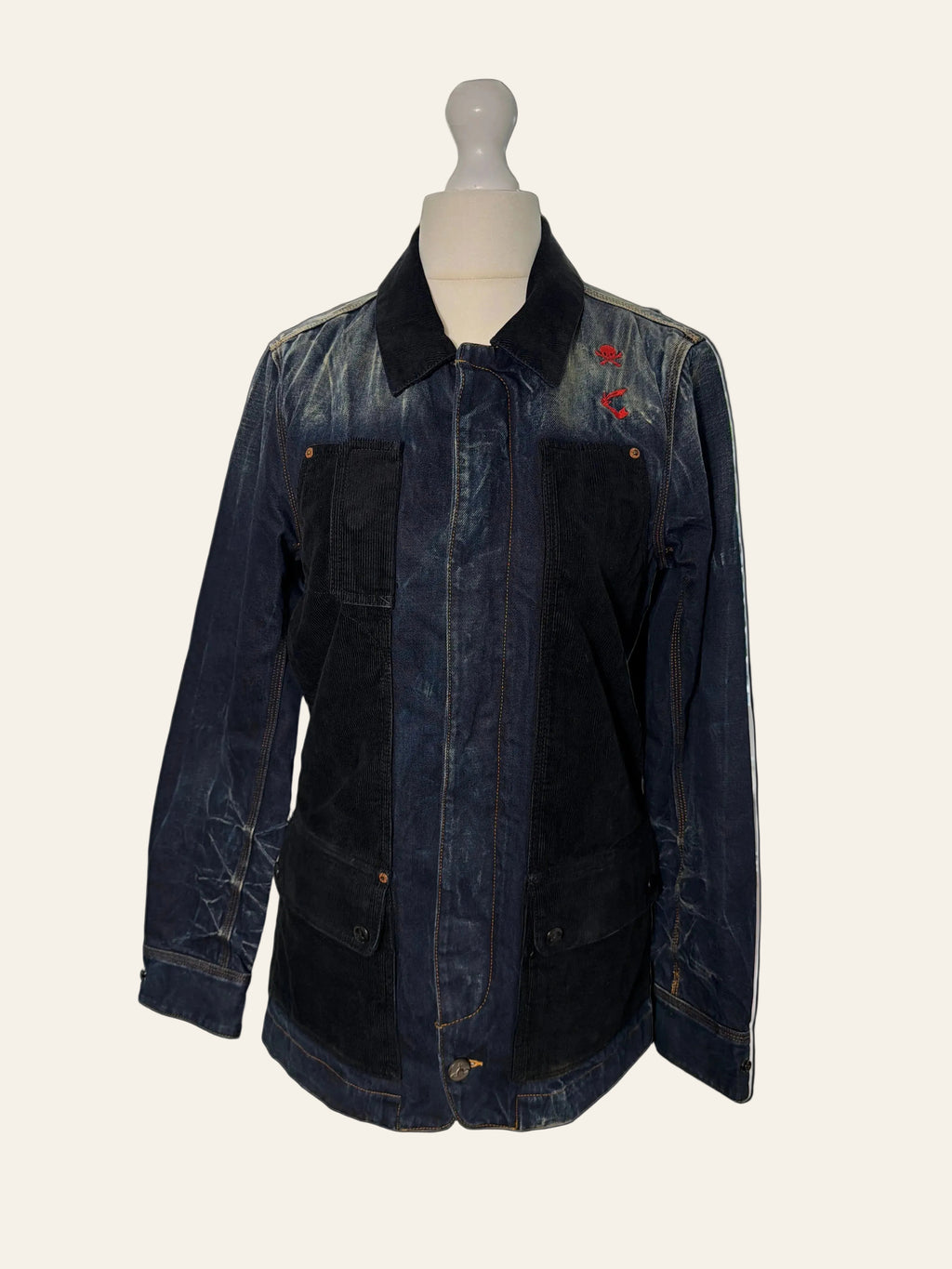 Vivienne Westwood Contrast Corduroy Panel Denim Field Jacket