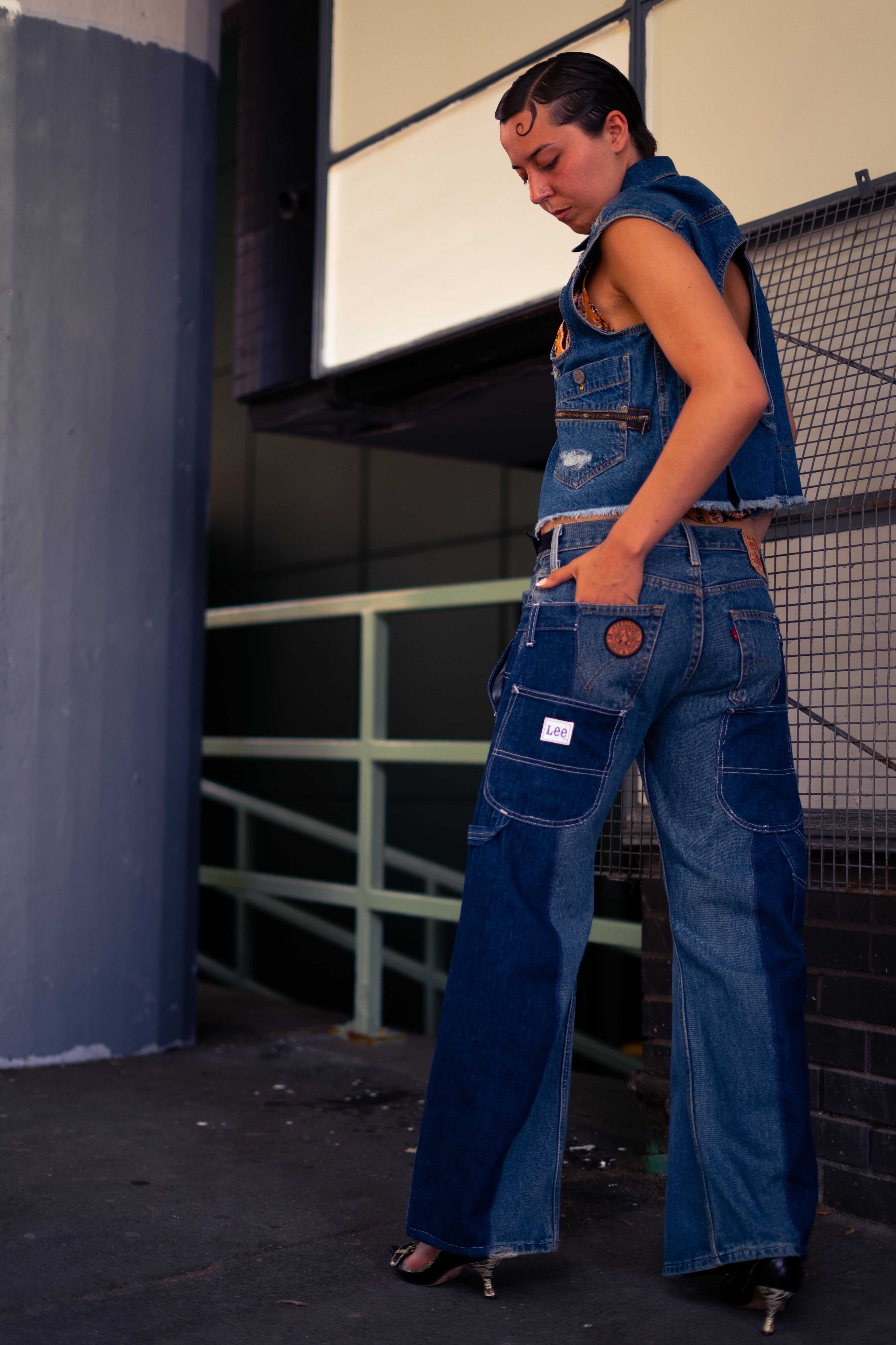 Vivienne Westwood Anglomania x Lee Punk Denim Waistcoat