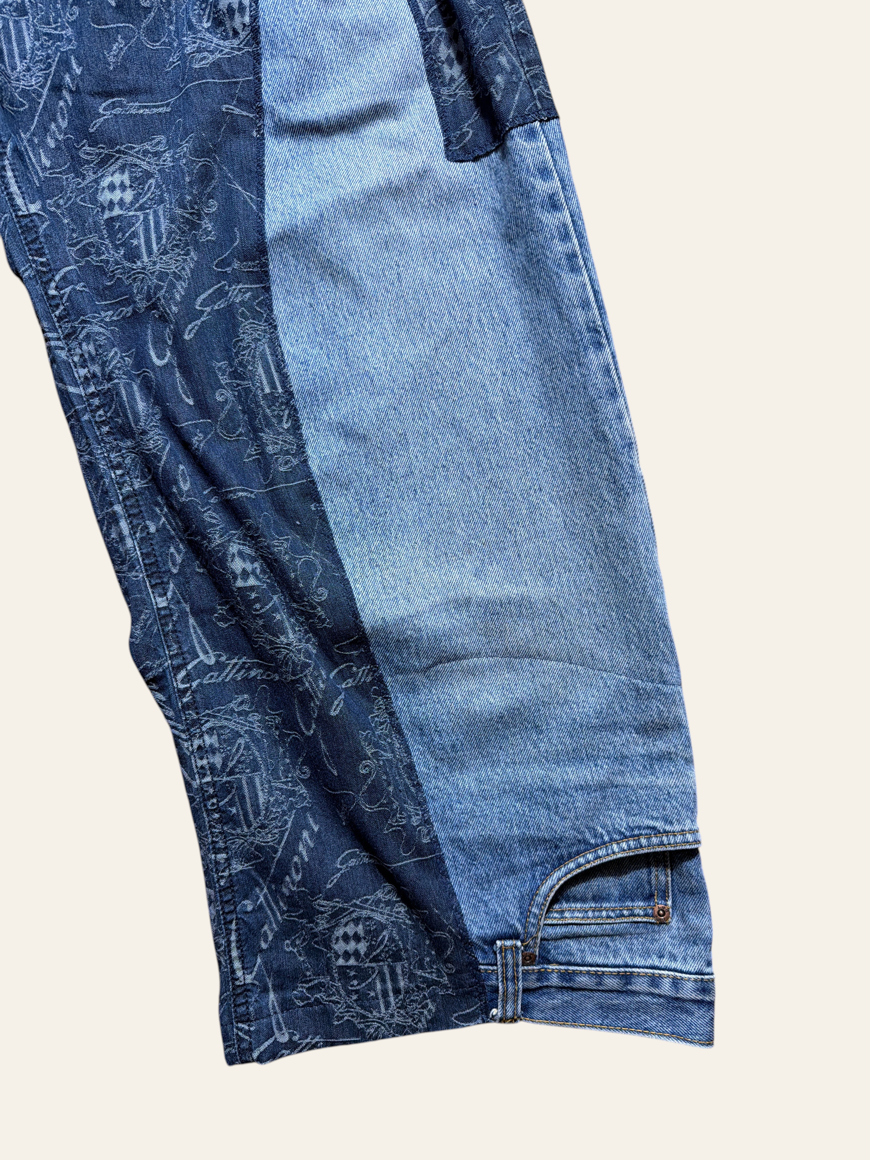 Lolly & Lotus Freedom Reworked Panelled Denim Trousers