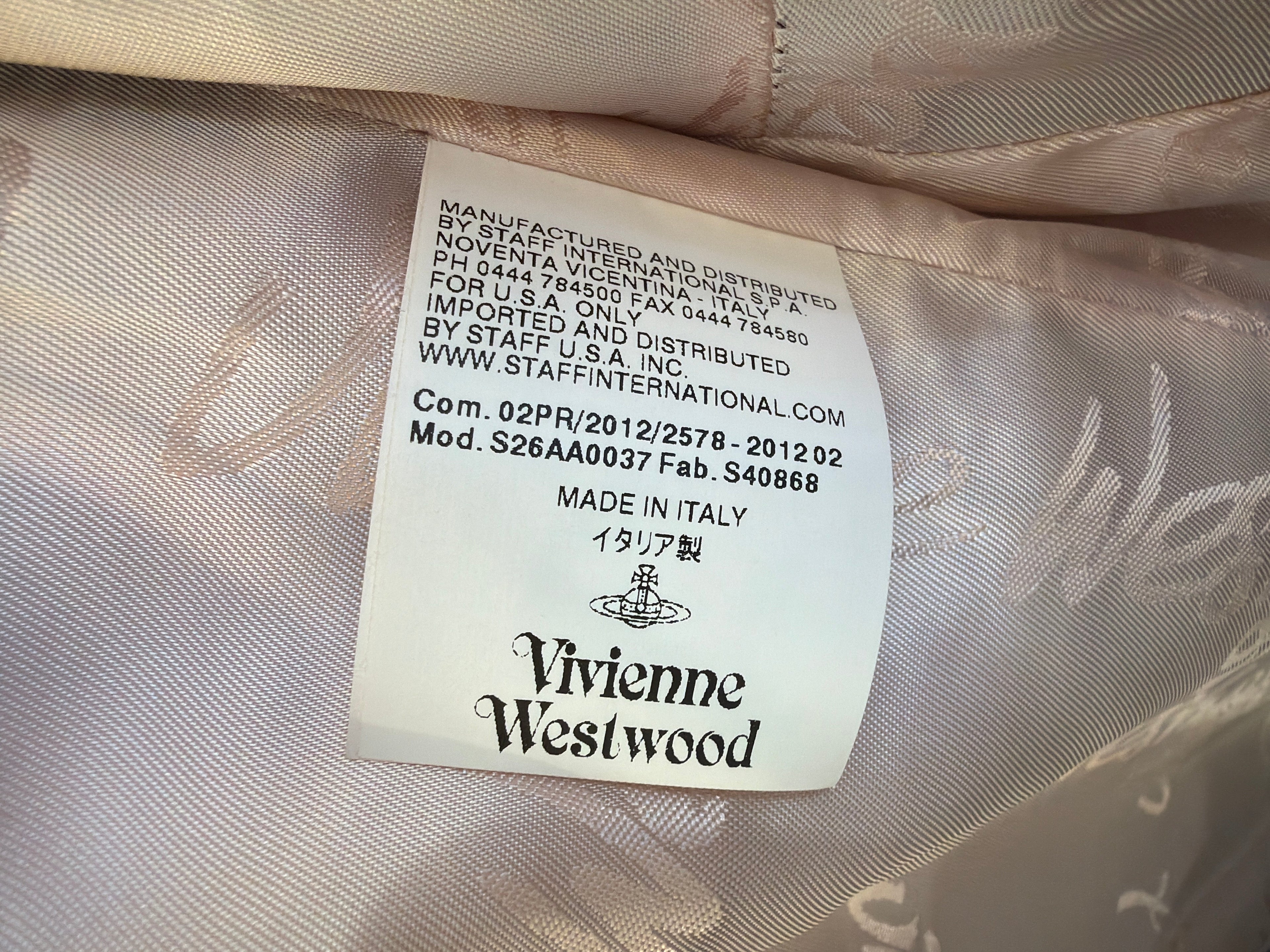Vivienne Westwood Red Label Camel Drape Collar Coat