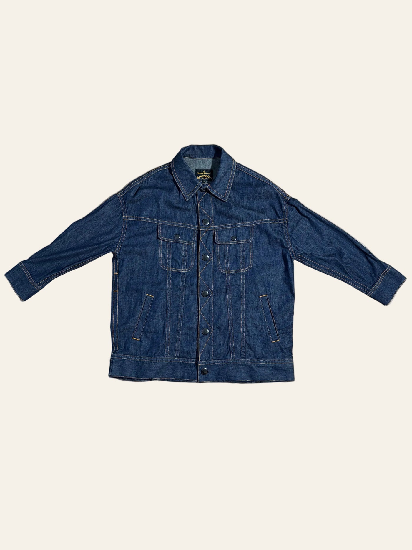 Vivienne Westwood Anglomania “Who Are Our Rulers?” Denim Jacket
