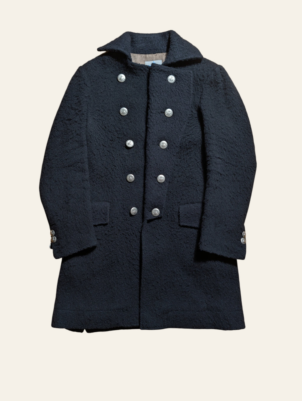 Vivienne Westwood MAN Wool Mohair Double-Breasted Coat – Size 48
