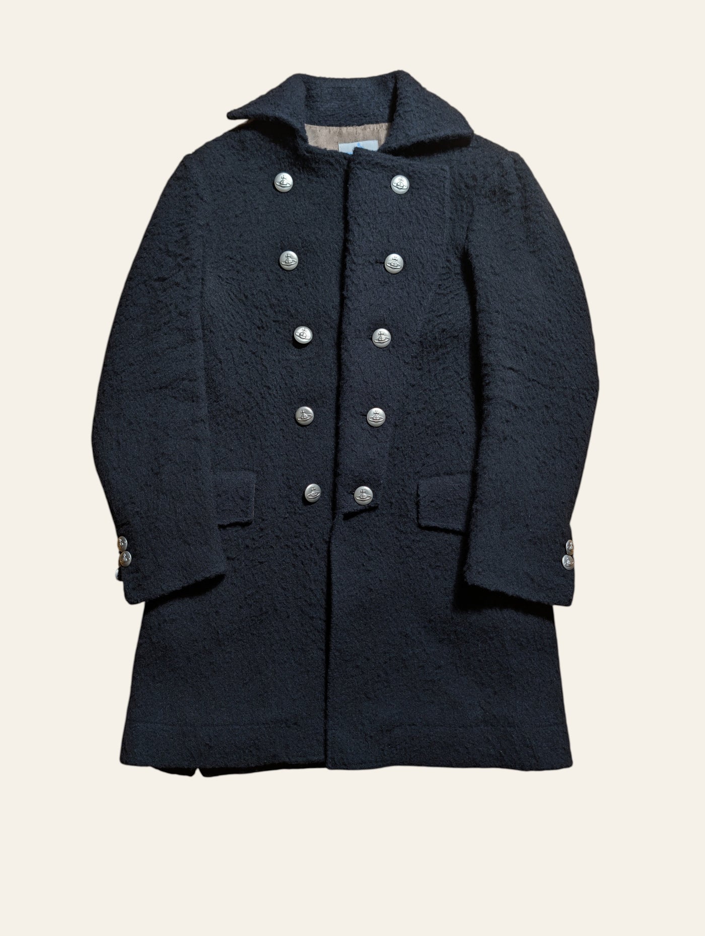 Vivienne Westwood MAN Wool Mohair Double-Breasted Coat – Size 48