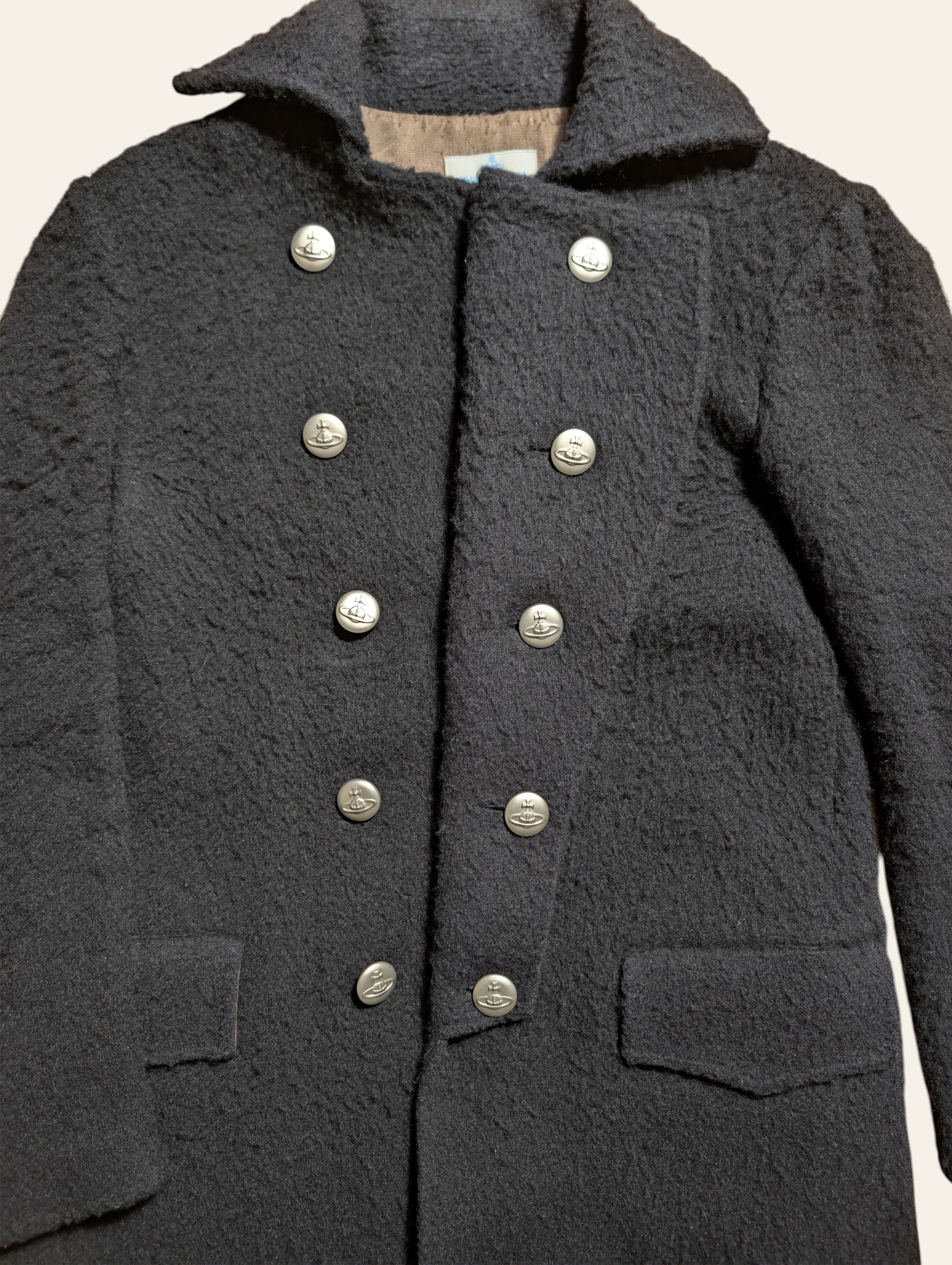 Vivienne Westwood MAN Wool Mohair Double-Breasted Coat – Size 48