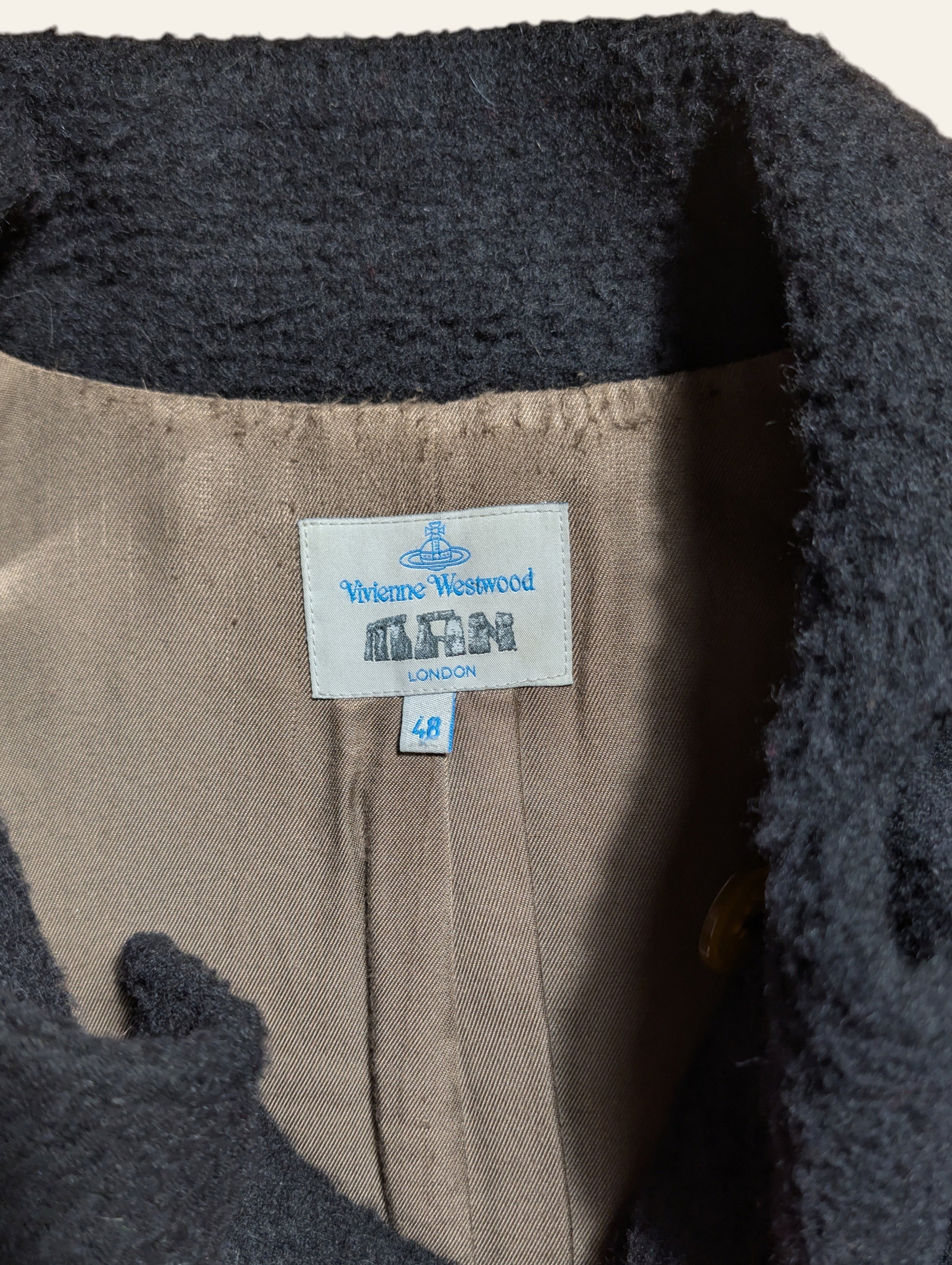Vivienne Westwood MAN Wool Mohair Double-Breasted Coat – Size 48