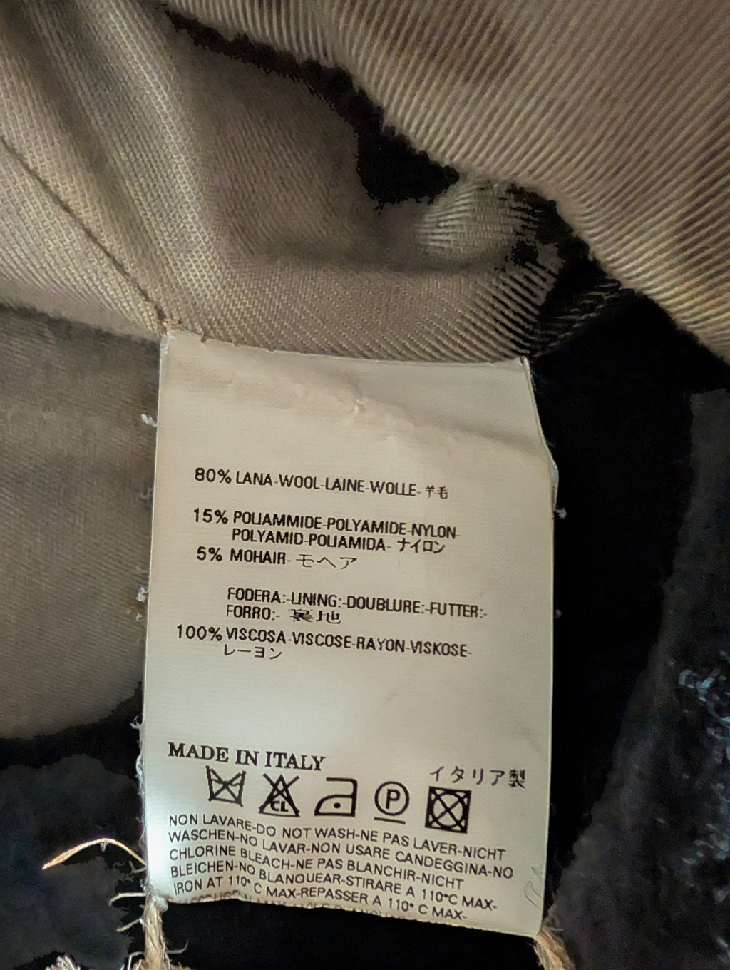 Vivienne Westwood MAN Wool Mohair Double-Breasted Coat – Size 48