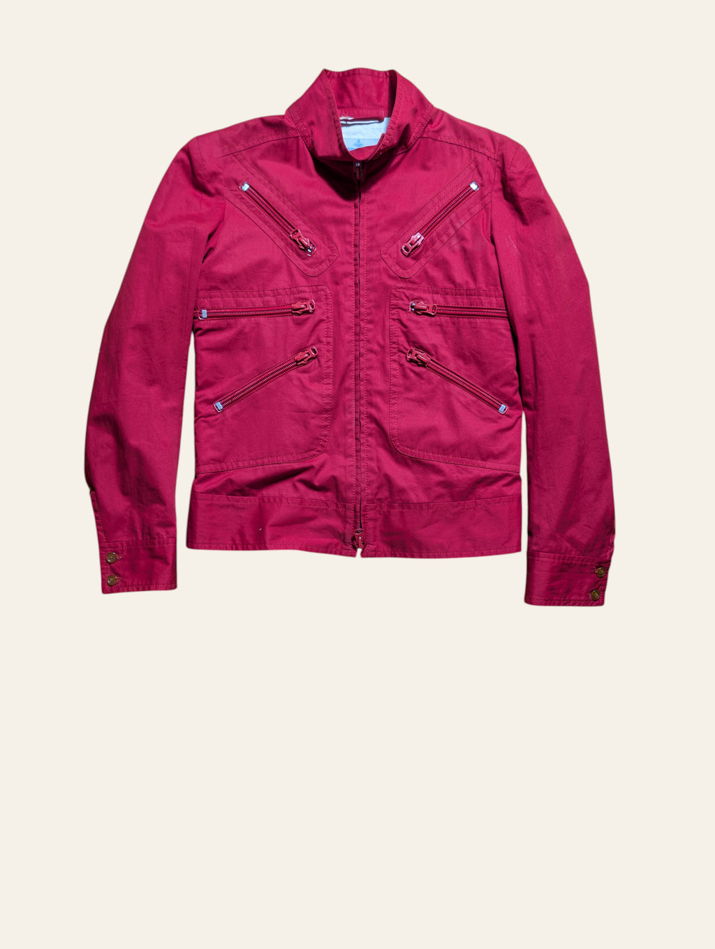 Vivienne Westwood MAN early 2000s 7 zip union jack jacket
