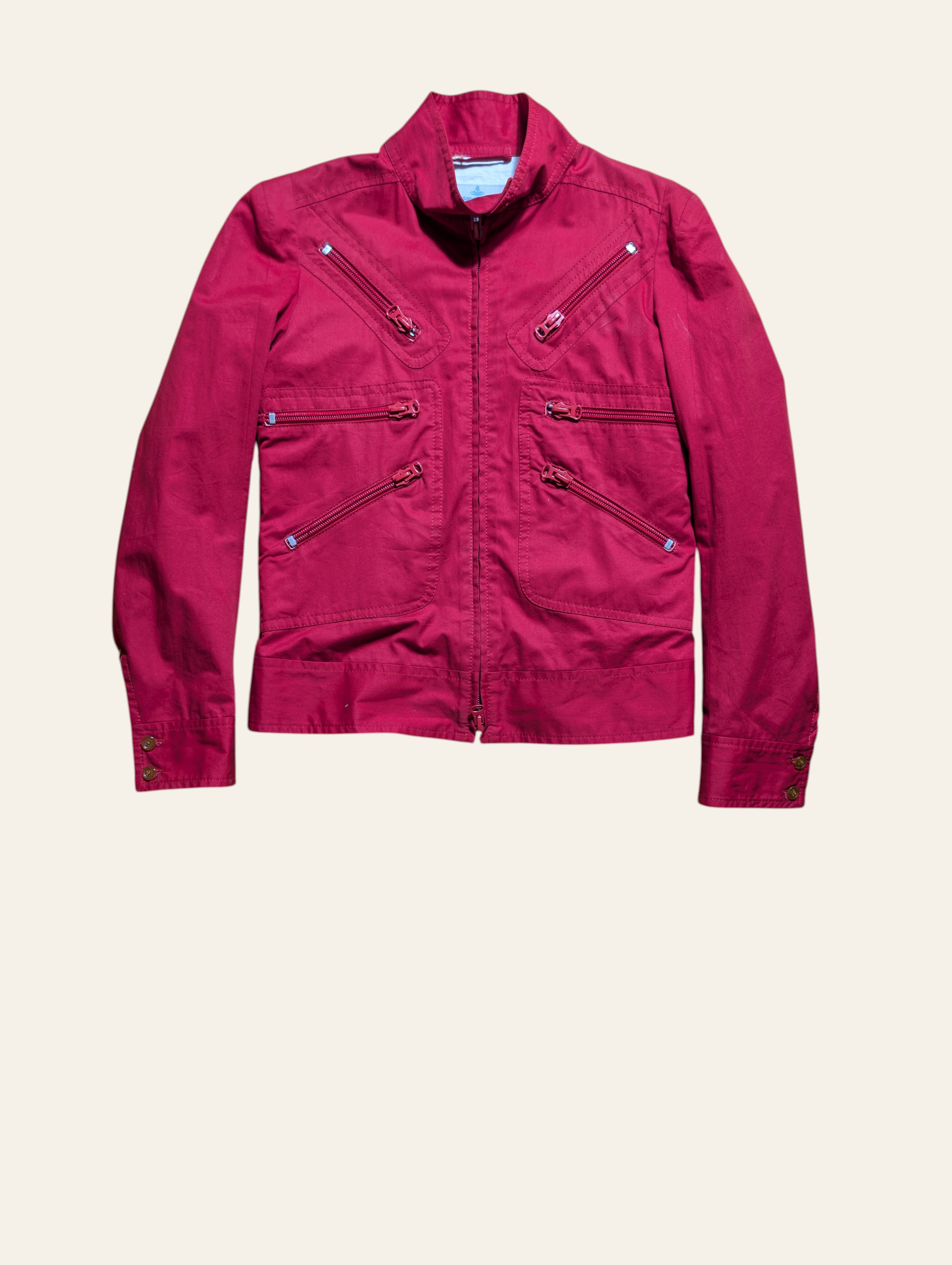 Vivienne Westwood MAN early 2000s 7 zip union jack jacket