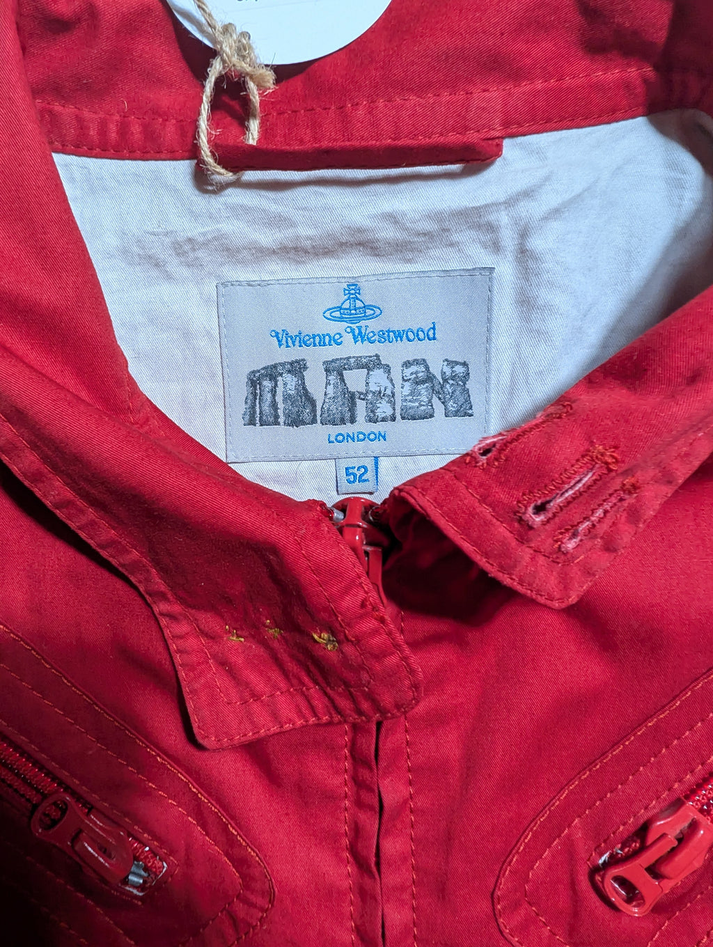 Vivienne Westwood MAN early 2000s 7 zip union jack jacket