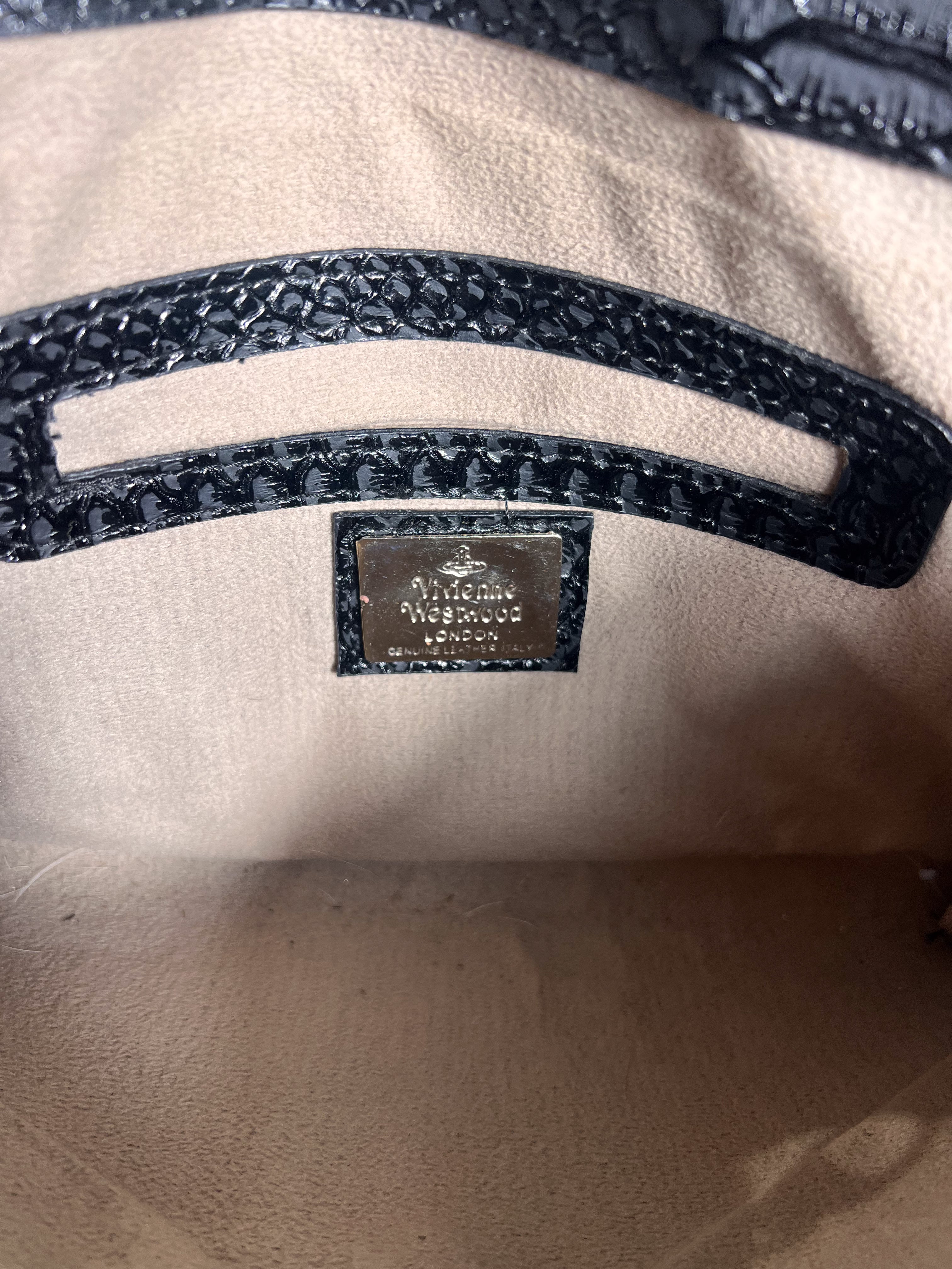 Vivienne Westwood Chancery Moc Croc Orb Clutch Bag