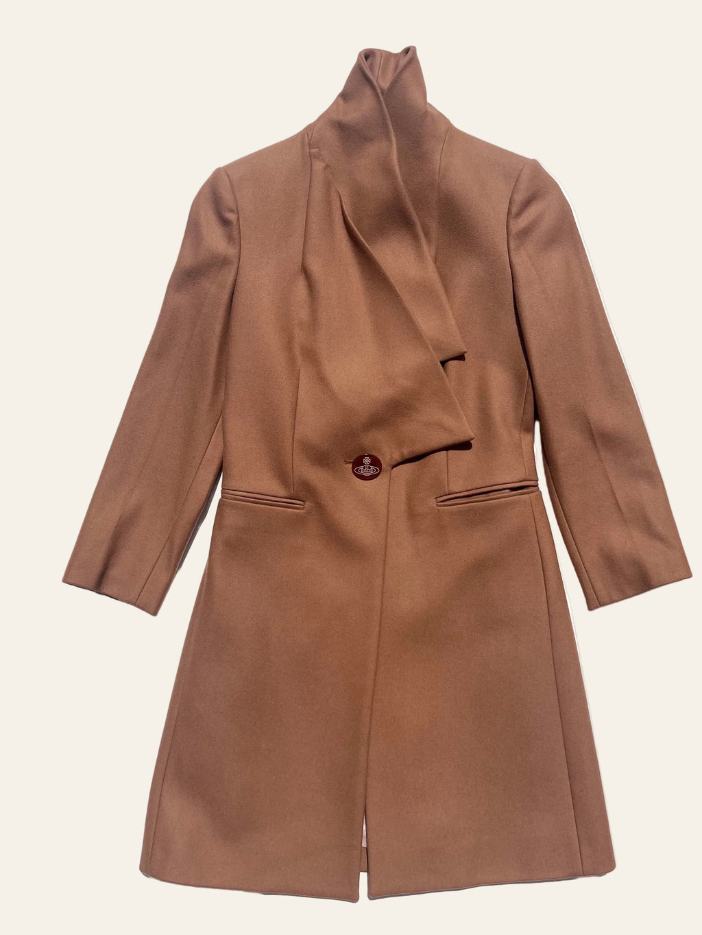 Vivienne Westwood Red Label Camel Drape Collar Coat