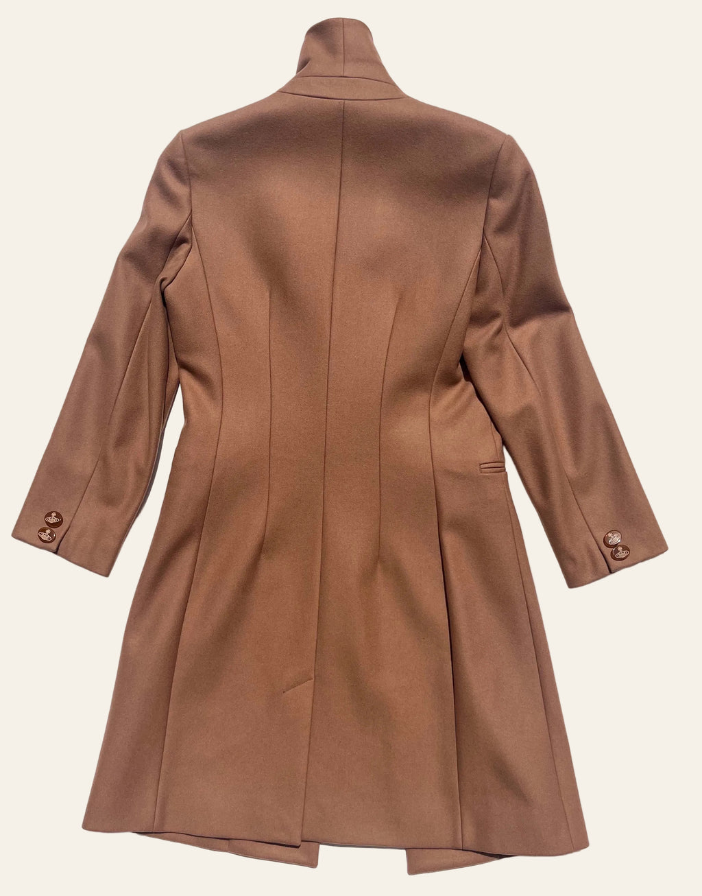 Vivienne Westwood Red Label Camel Drape Collar Coat