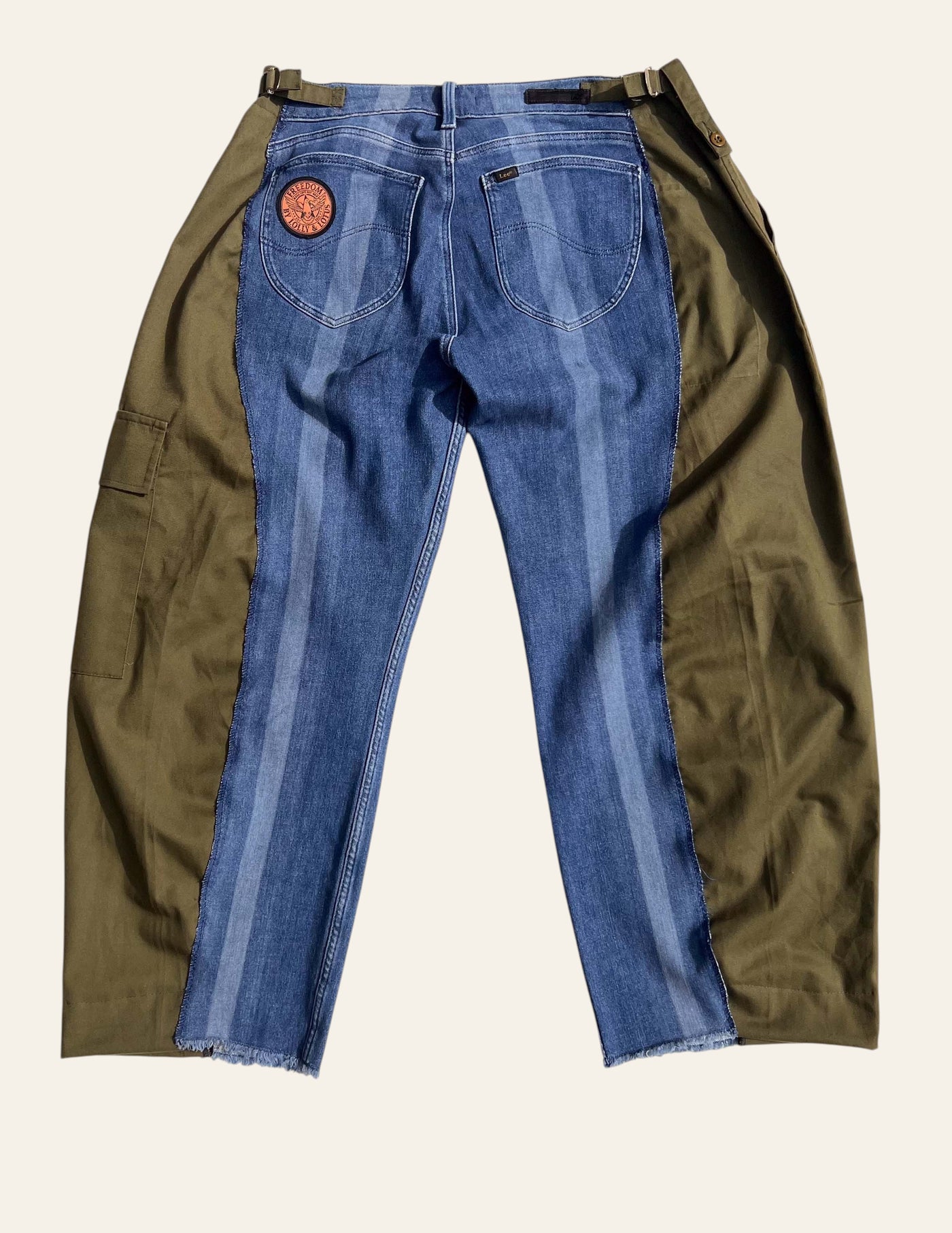 Lolly & Lotus Freedom Reworked Optix Army Jeans