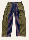 Lolly & Lotus Freedom Reworked Optix Stripped Army Jeans