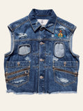 Vivienne Westwood Anglomania x Lee Punk Denim Waistcoat