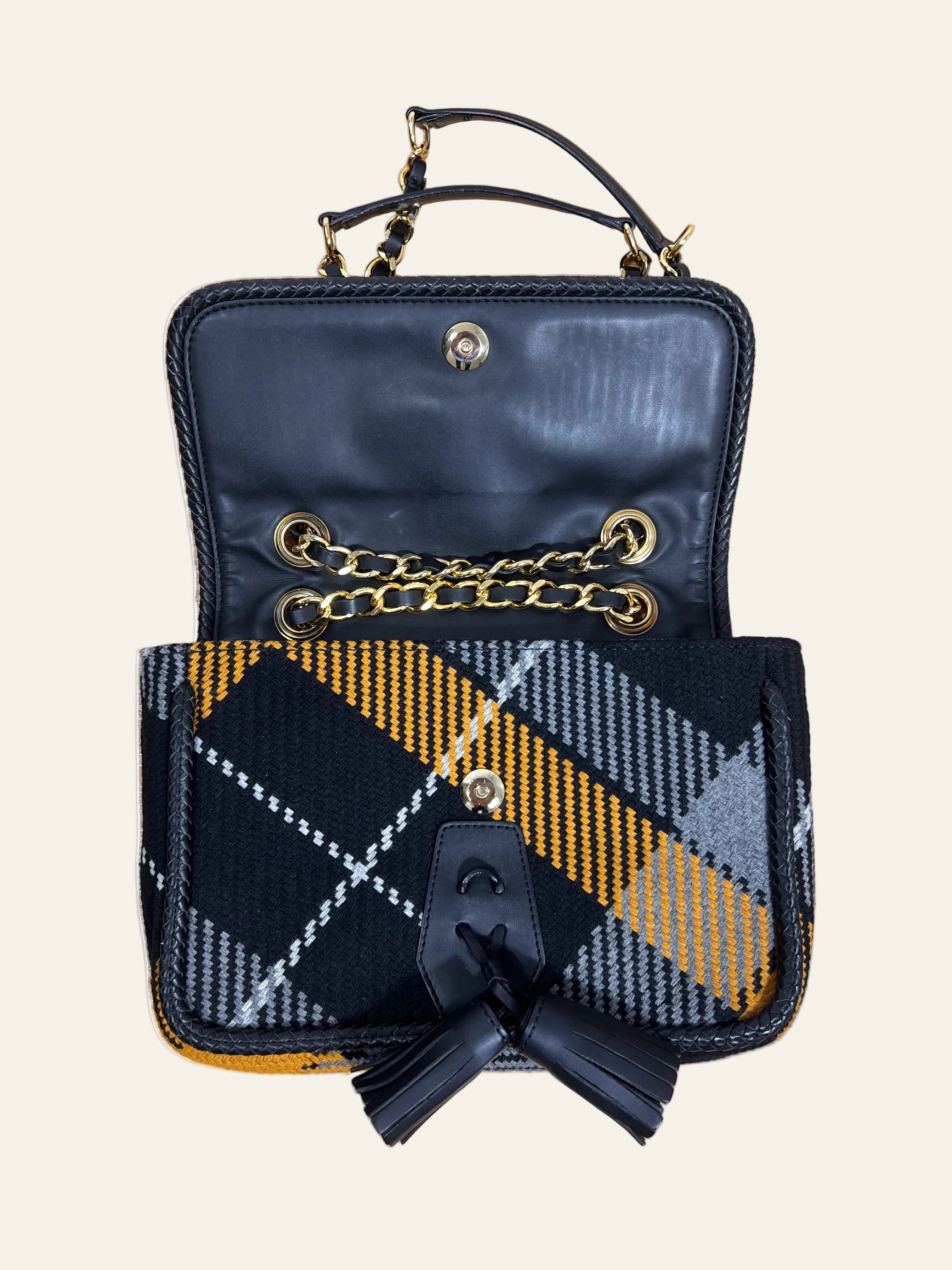 Vivienne Westwood MAN Tartan Chain Shoulder Bag