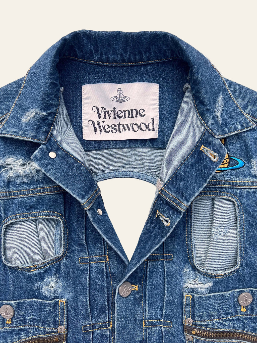 Vivienne Westwood Anglomania x Lee Punk Denim Waistcoat