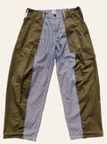 Lolly & Lotus Freedom Reworked Stripe & Khaki Jeans