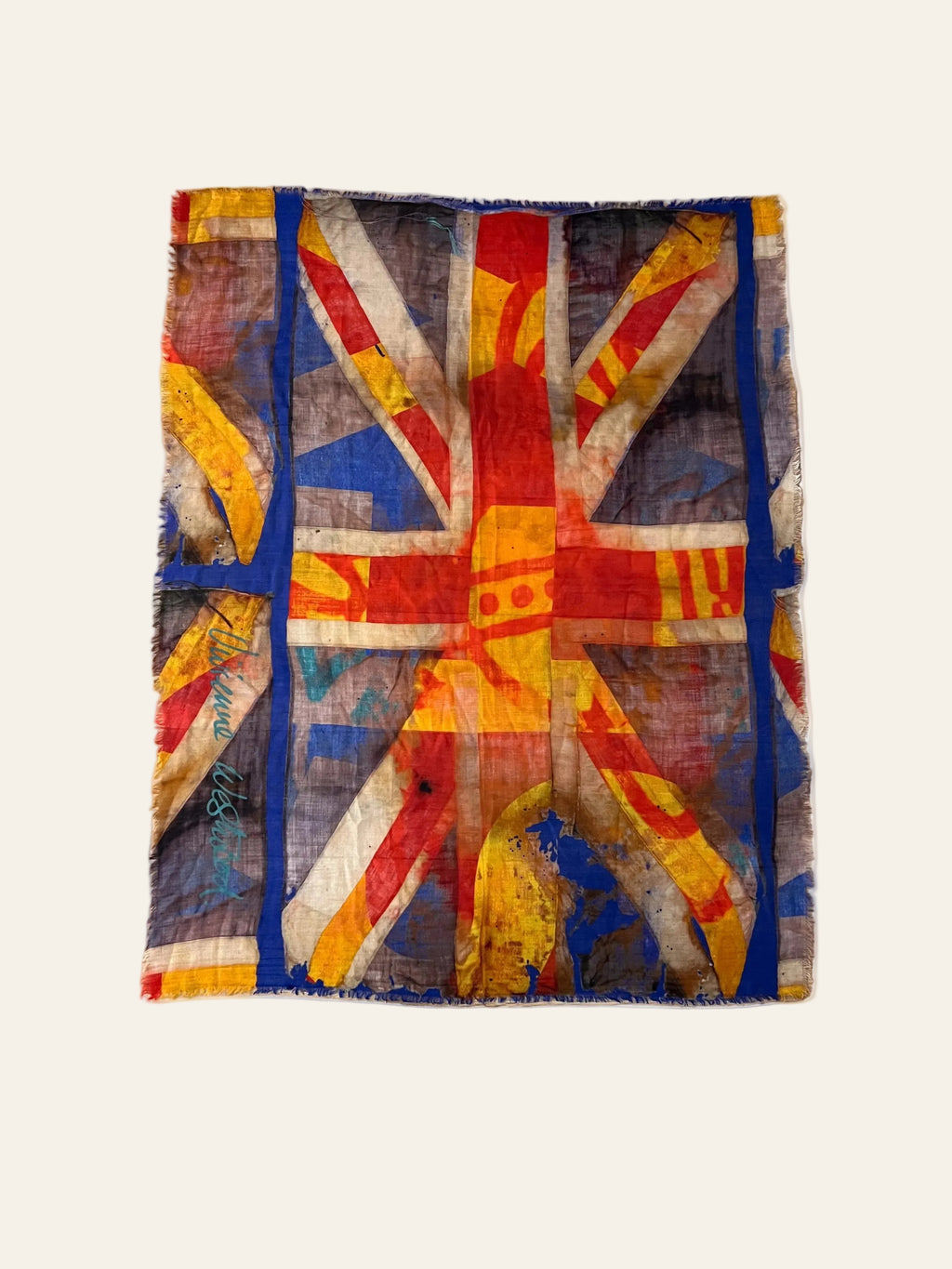 Vivienne Westwood Union Jack New Flag Style Scarf