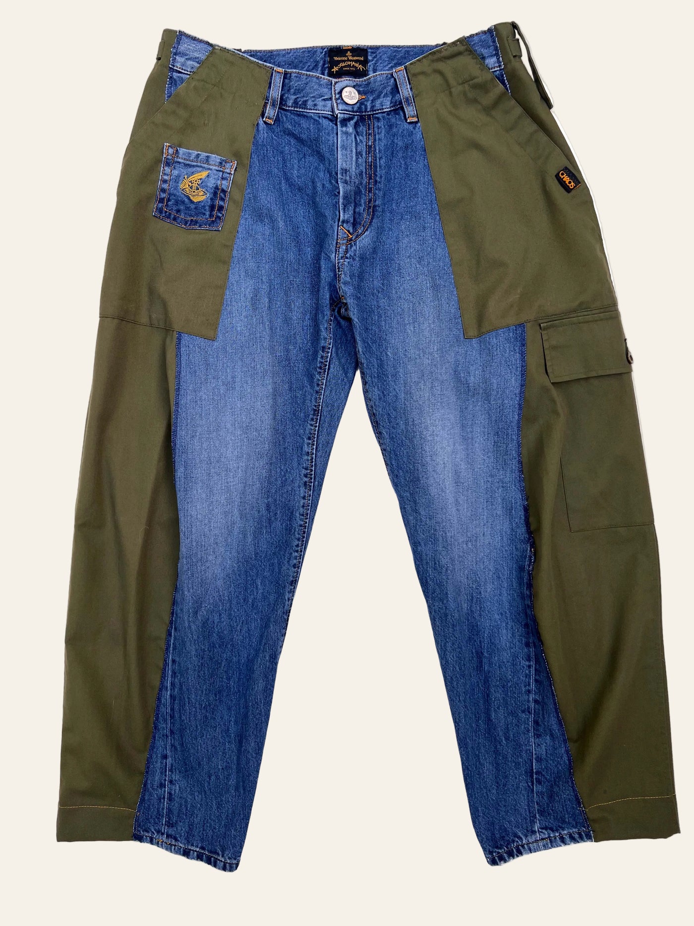 Lolly & Lotus Freedom Reworked Cutlass Cargo Jeans