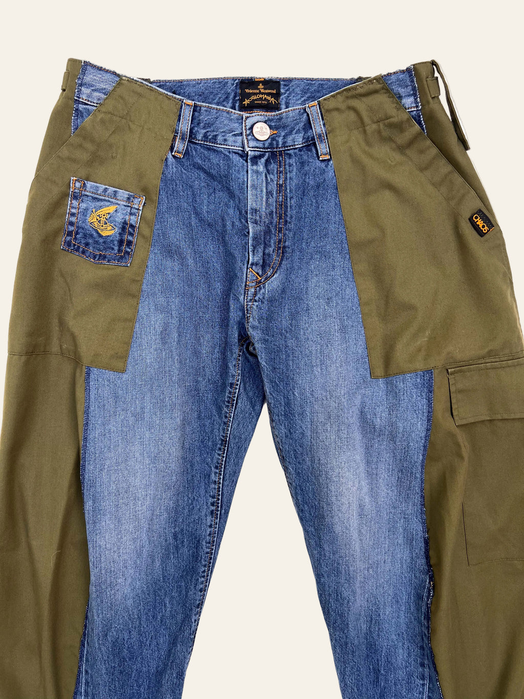 Lolly & Lotus Freedom Reworked Cutlass Cargo Jeans