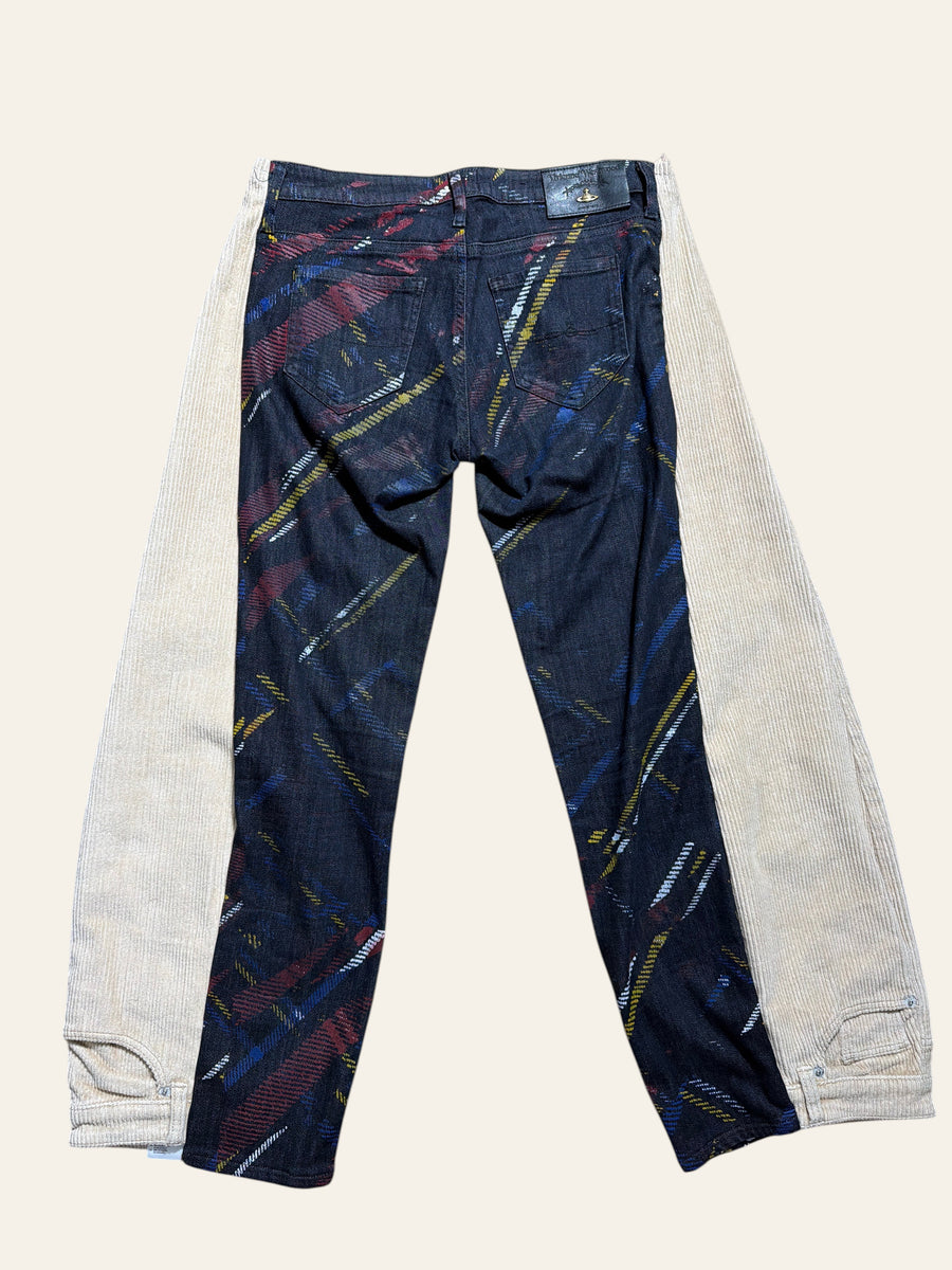 Lolly & Lotus Freedom Reworked Anglo Paint Corduroy Jeans