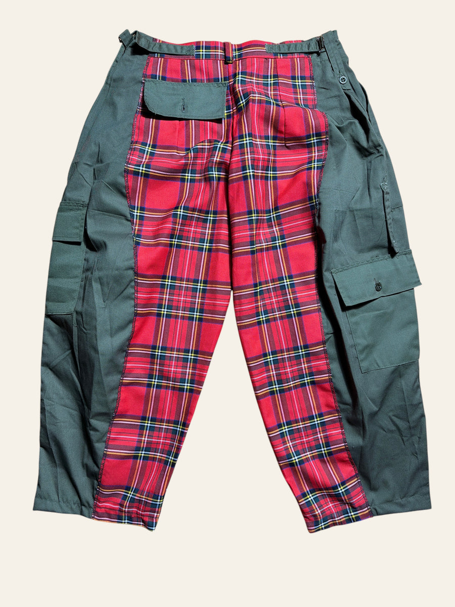 Lolly & Lotus Freedom Reworked Tartan Army Pants