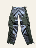 Lolly & Lotus Freedom Reworked Black and White Union Jack army pants