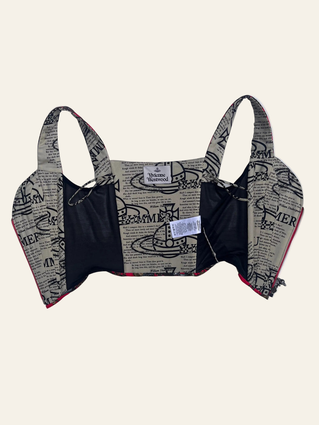 Vivienne Westwood Sonnet 18 Orb Print Corset Top