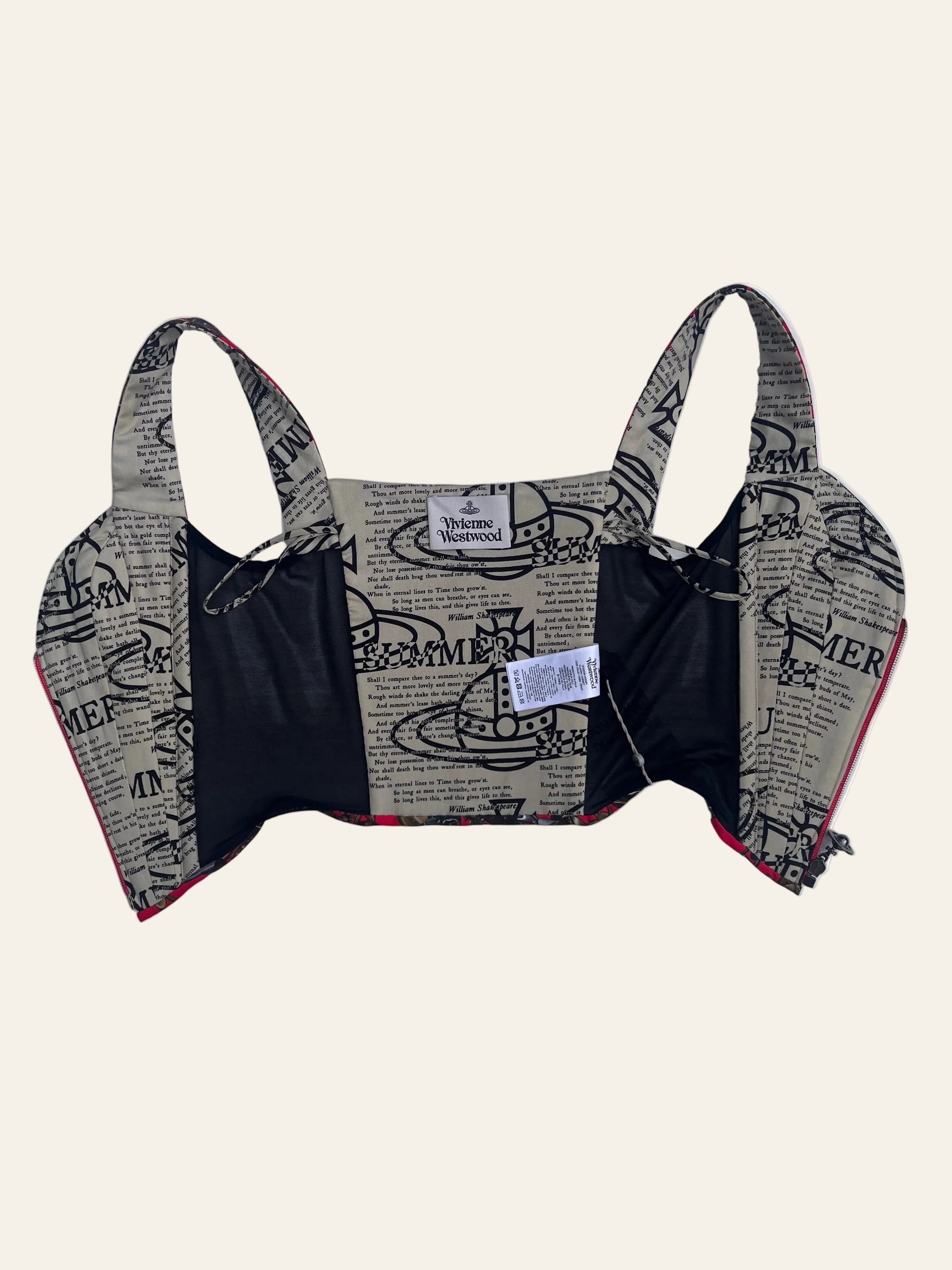 Vivienne Westwood Sonnet 18 Orb Print Corset Top