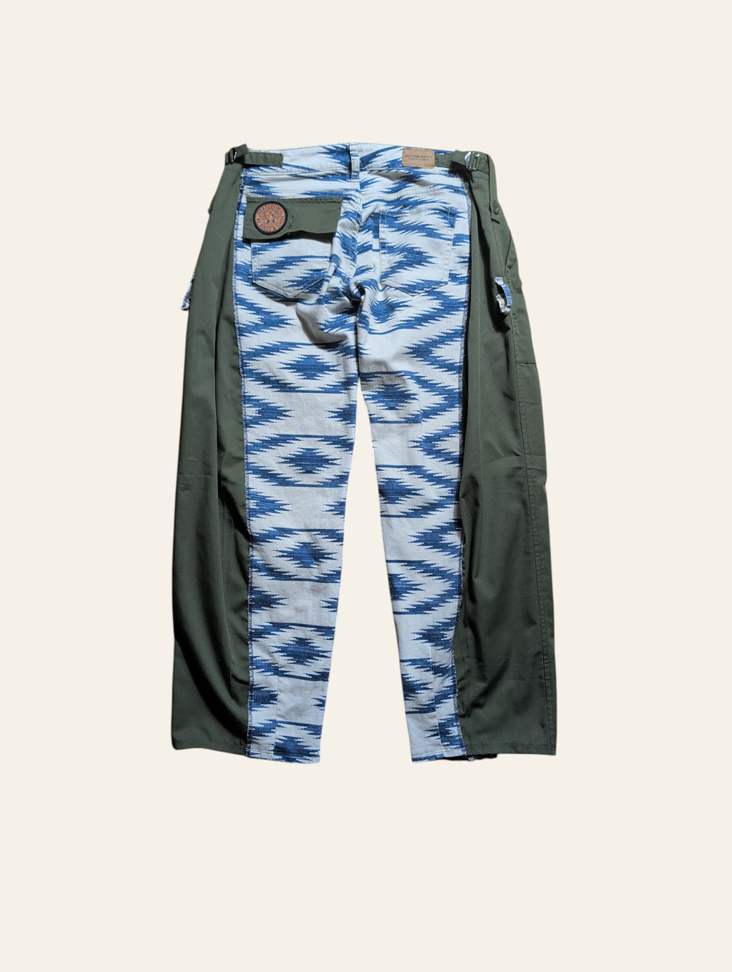 Lolly & Lotus Freedom Reworked zig-zag Army Pants