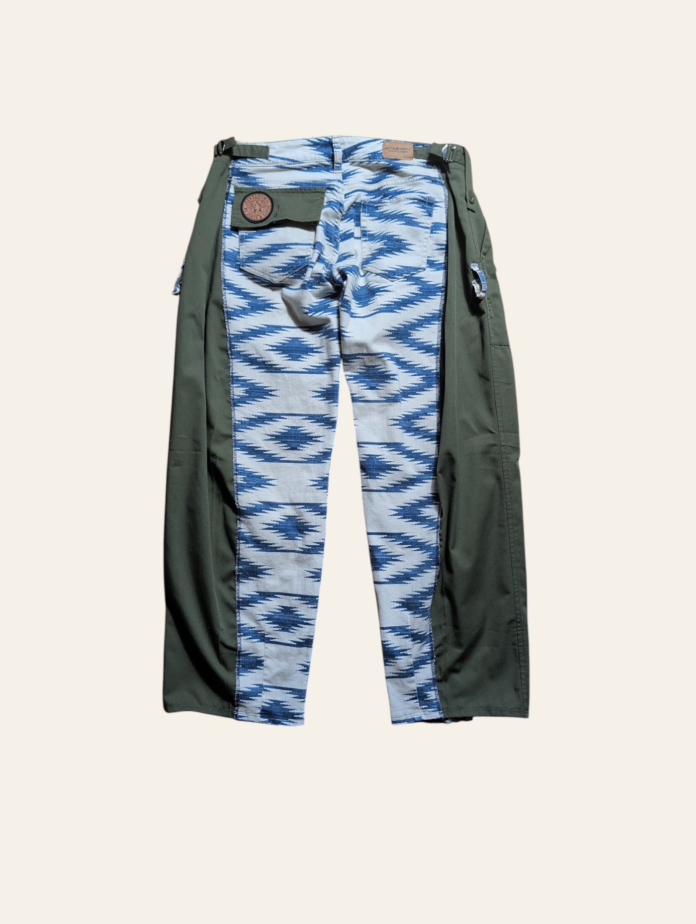 Lolly & Lotus Freedom Reworked zig-zag Army Pants