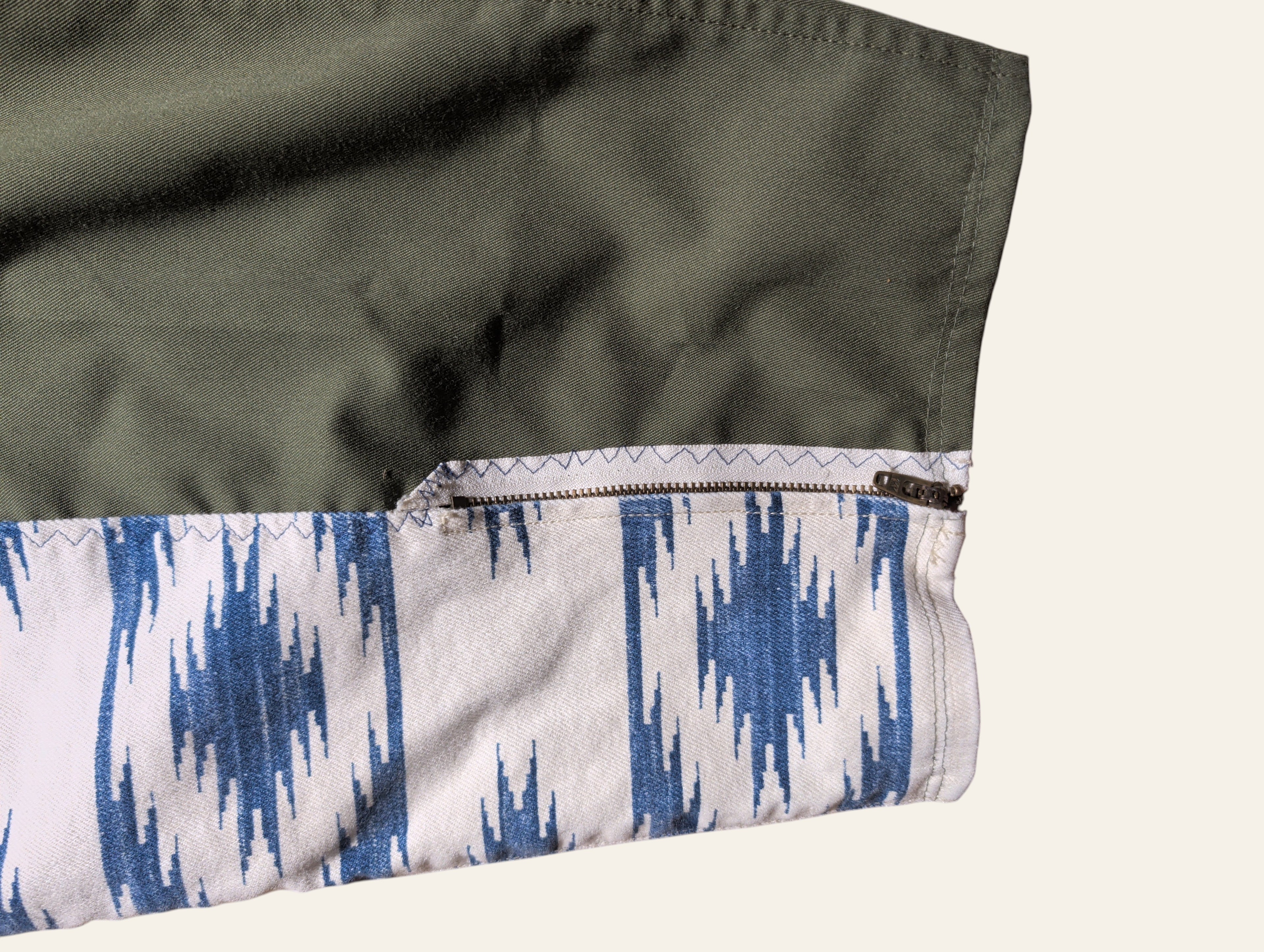 Lolly & Lotus Freedom Reworked zig-zag Army Pants
