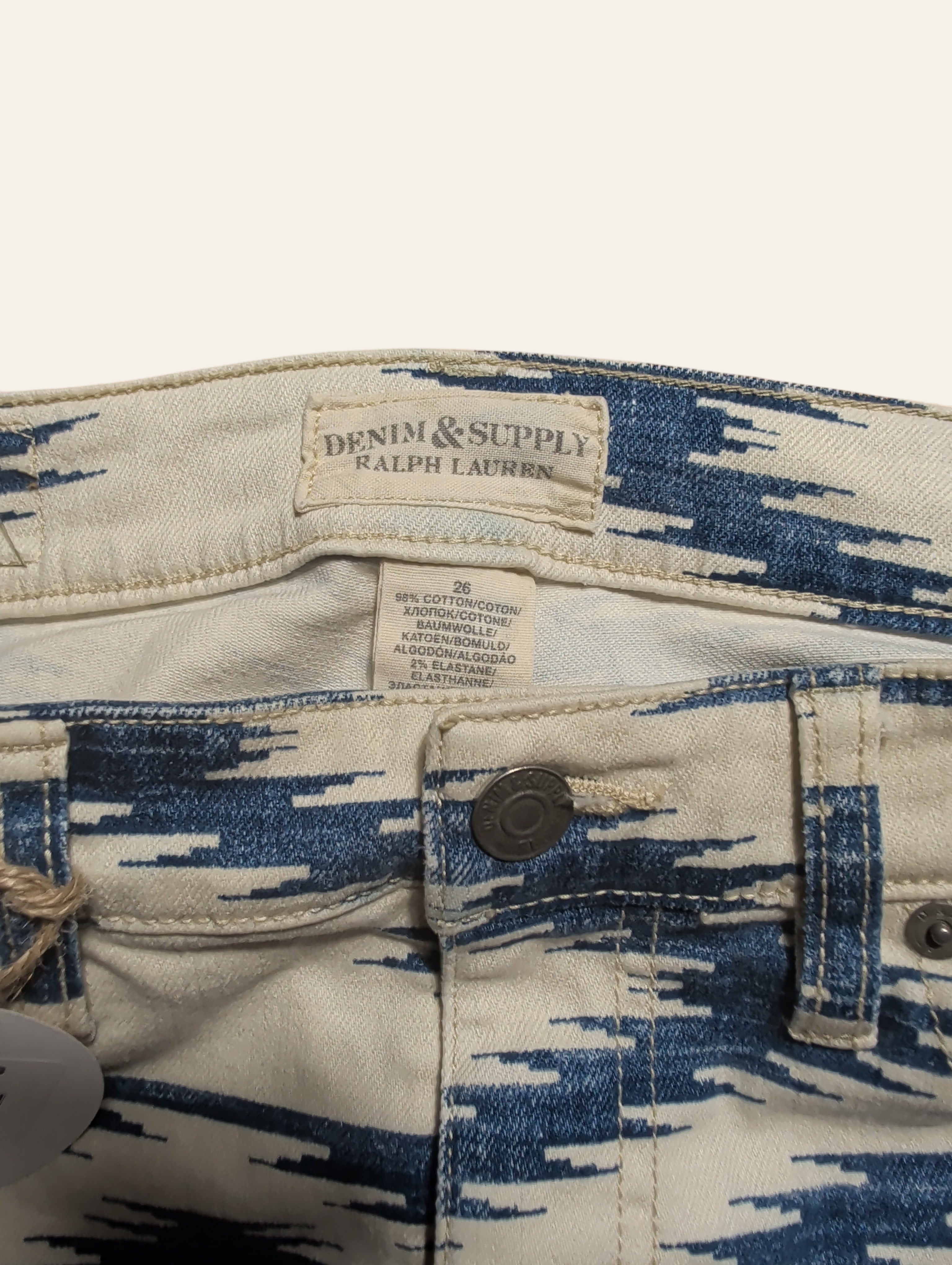 Lolly & Lotus Freedom Reworked zig-zag Army Pants