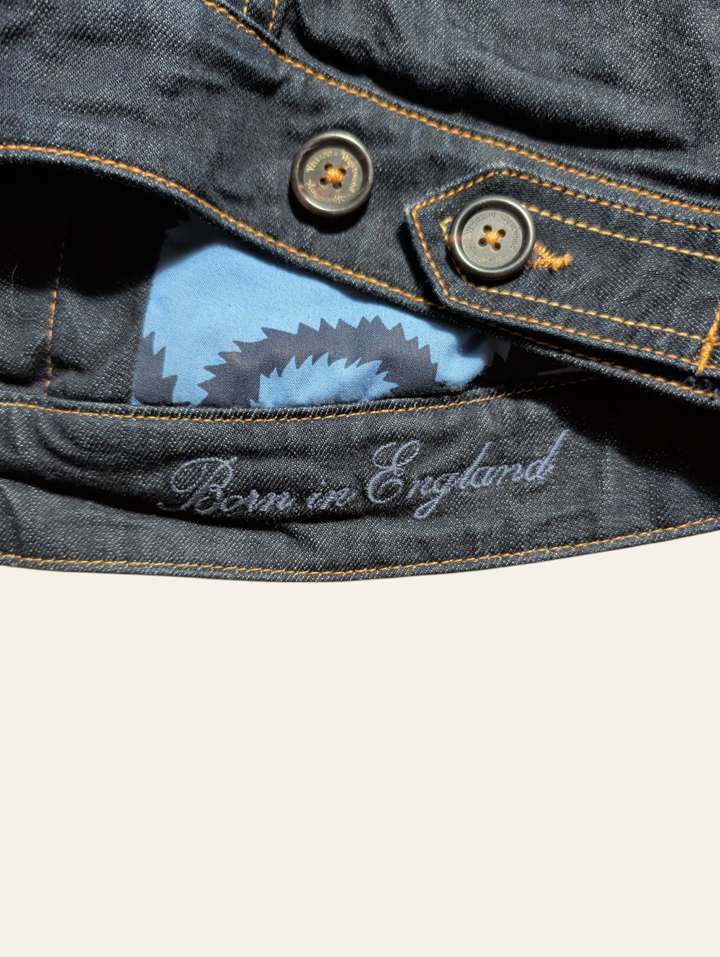 Vivienne Westwood Anglomania Skull Orb Classic Denim Jacket
