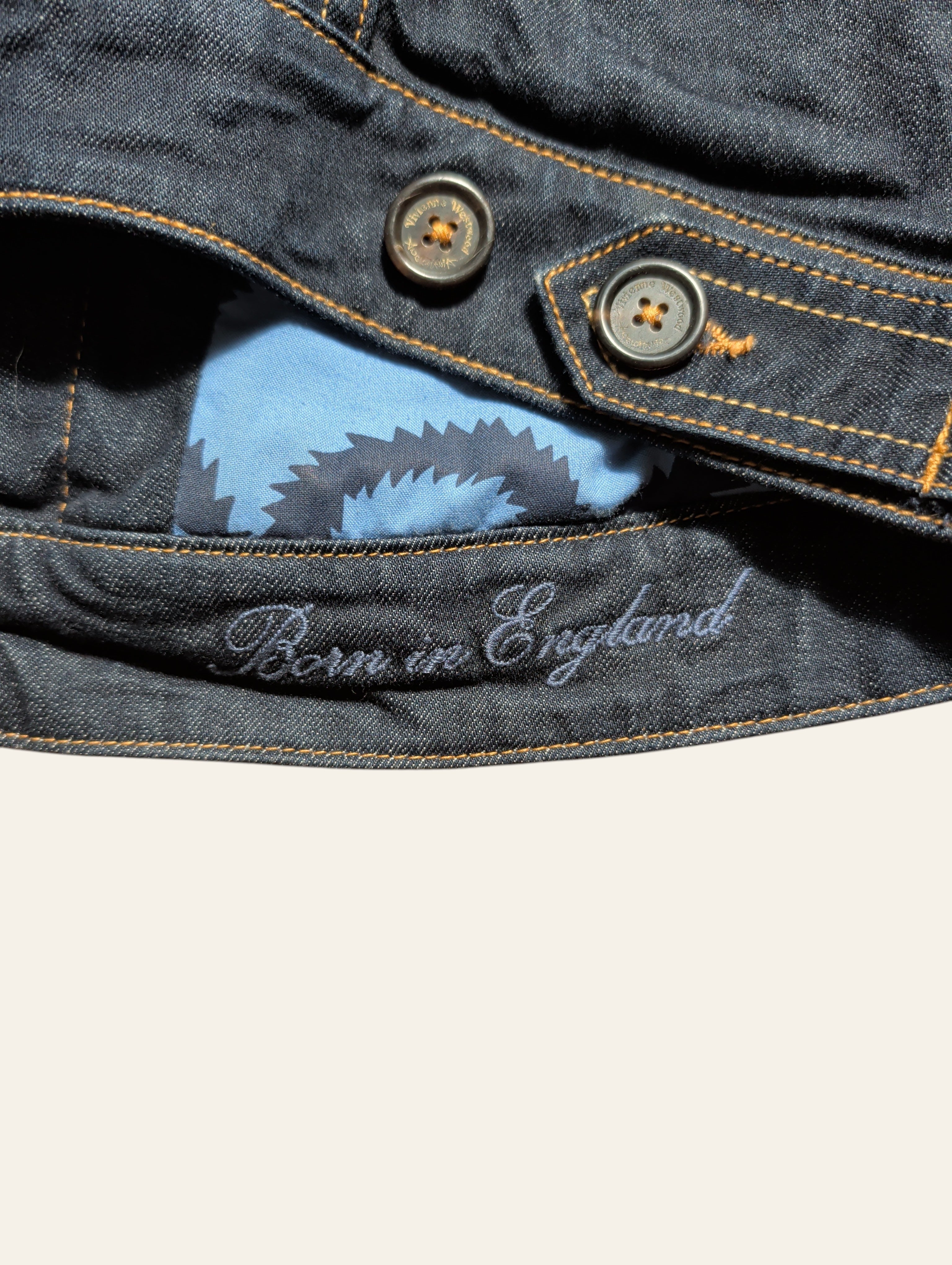 Vivienne Westwood Anglomania Skull Orb Classic Denim Jacket