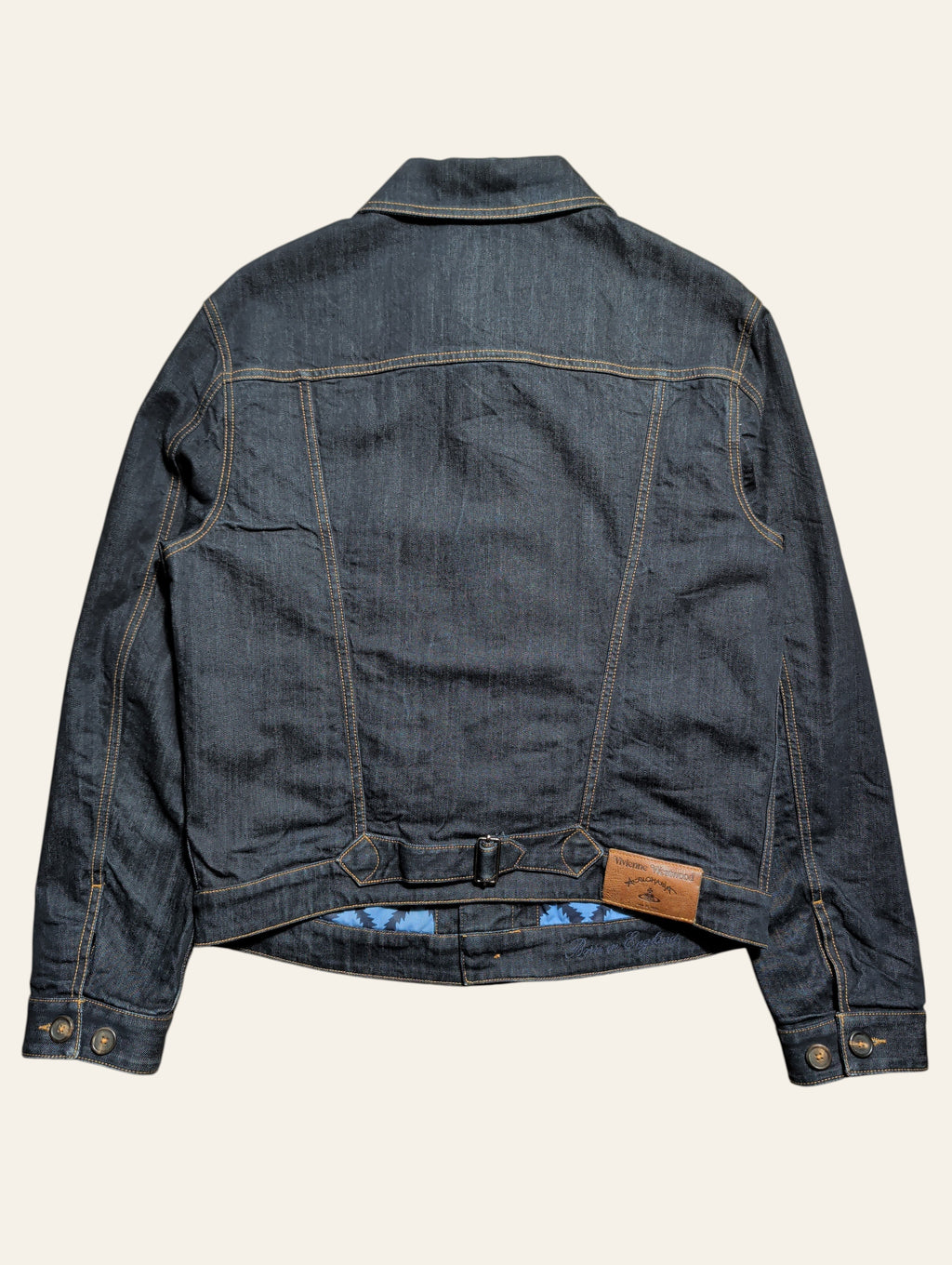 Vivienne Westwood Anglomania Classic Pleated Indigo Denim Jacket