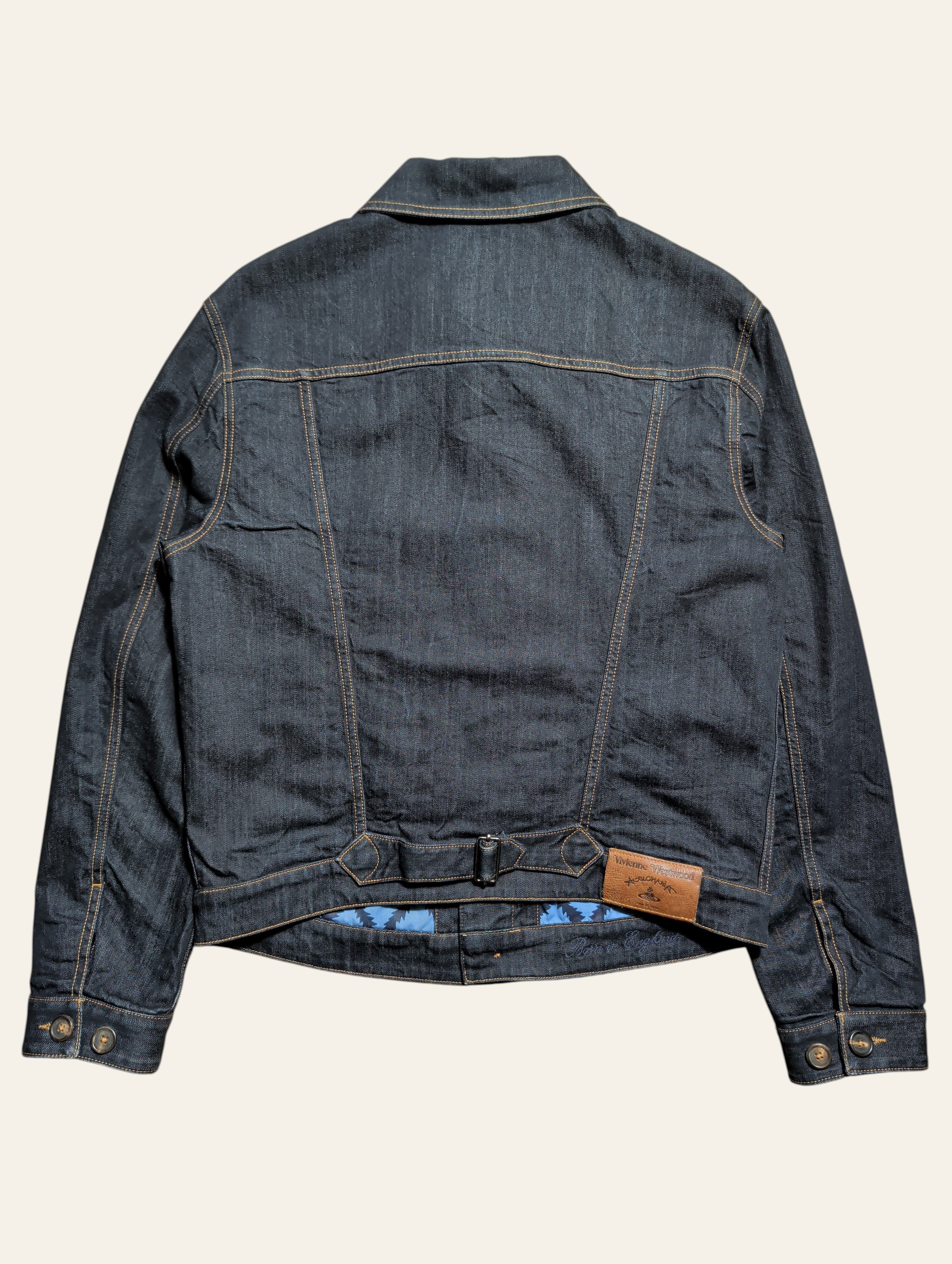 Vivienne Westwood Anglomania Classic Pleated Indigo Denim Jacket
